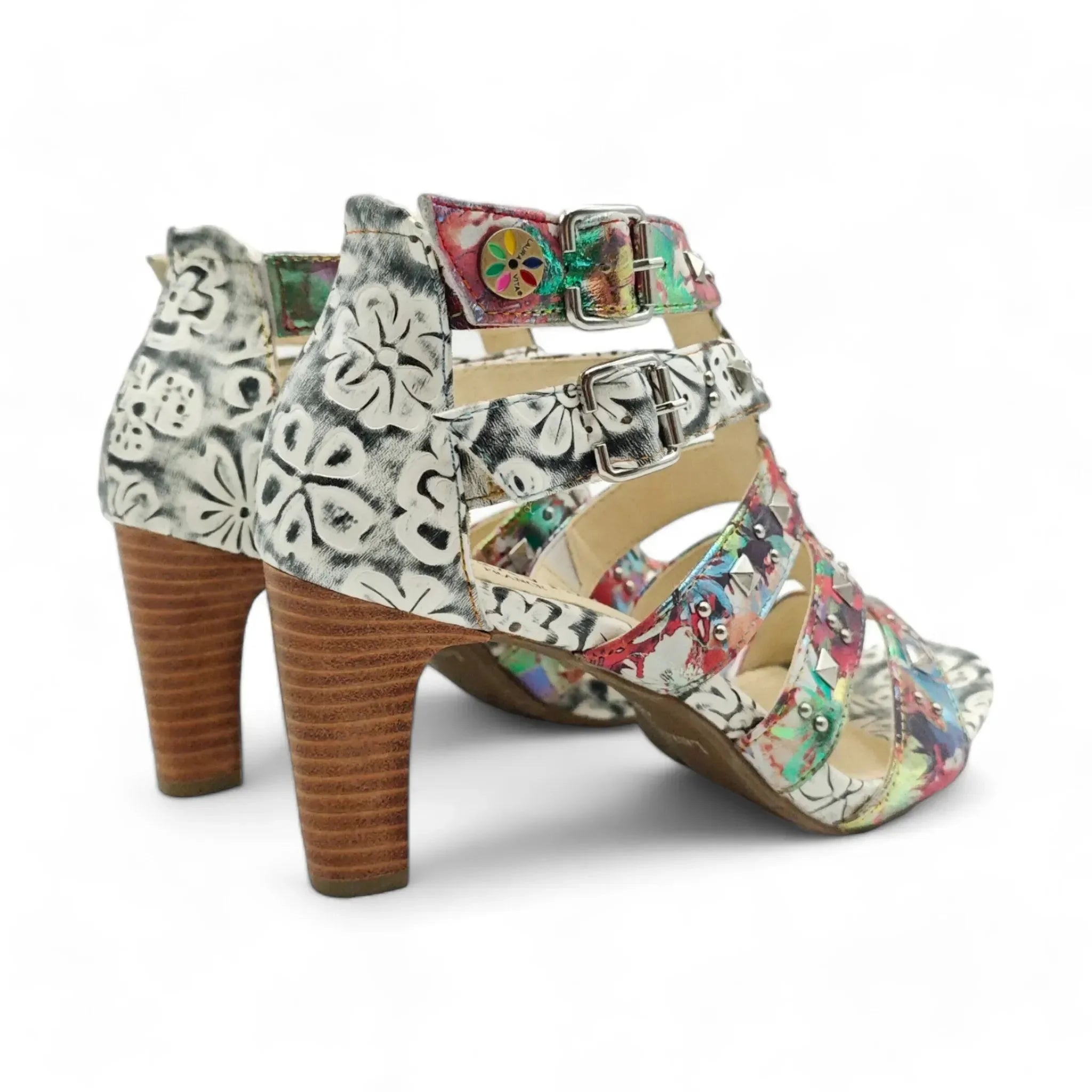 Laura Vita sandale sa remenom za gležanj na blok štiklu 60010 - Obuća Monah