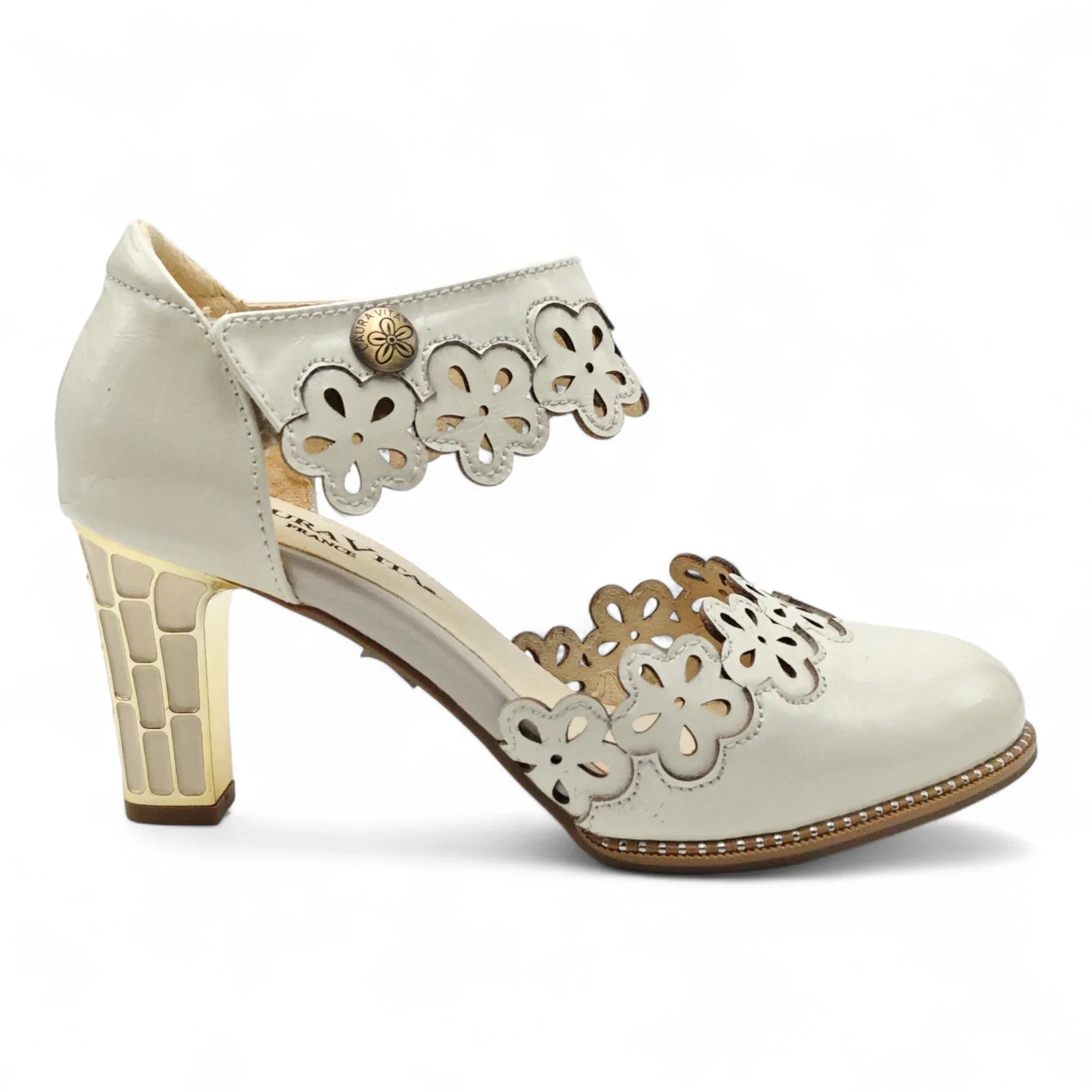 Laura Vita sandale sa remenom za gležanj na blok štiklu 6686 - Obuća Monah