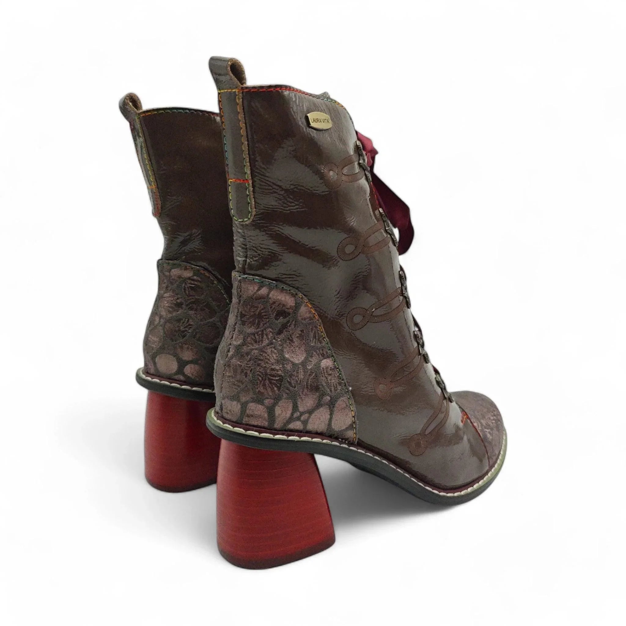 Laura Vita kratke čizme na štiklu sa zip zatvaračem 6631 - Obuća Monah