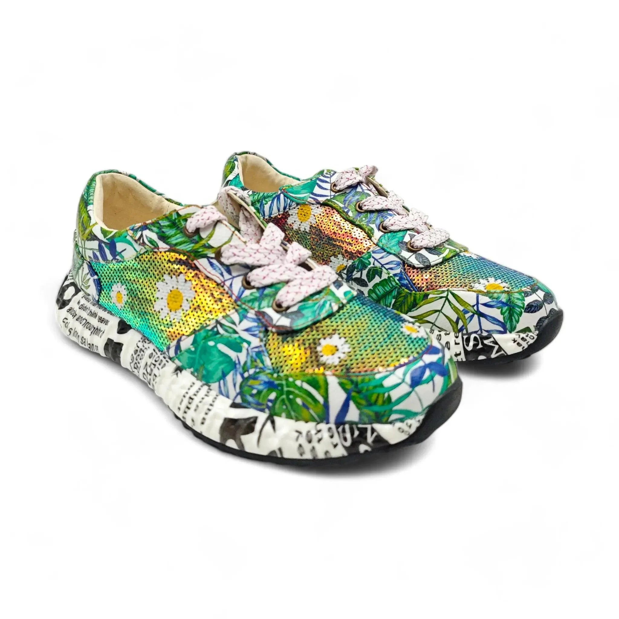 Laura Vita plitke ravne modne patike na šnjiranje 5868 - Obuća Monah