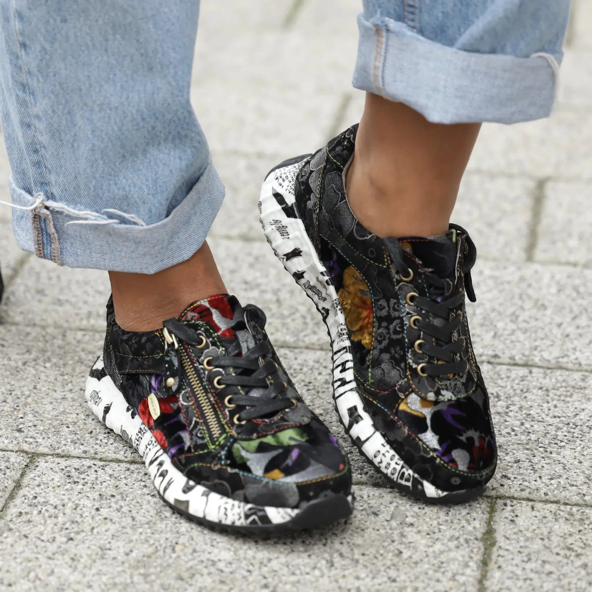 Laura Vita plitke ravne modne patike na šnjiranje 6466 - Obuća Monah