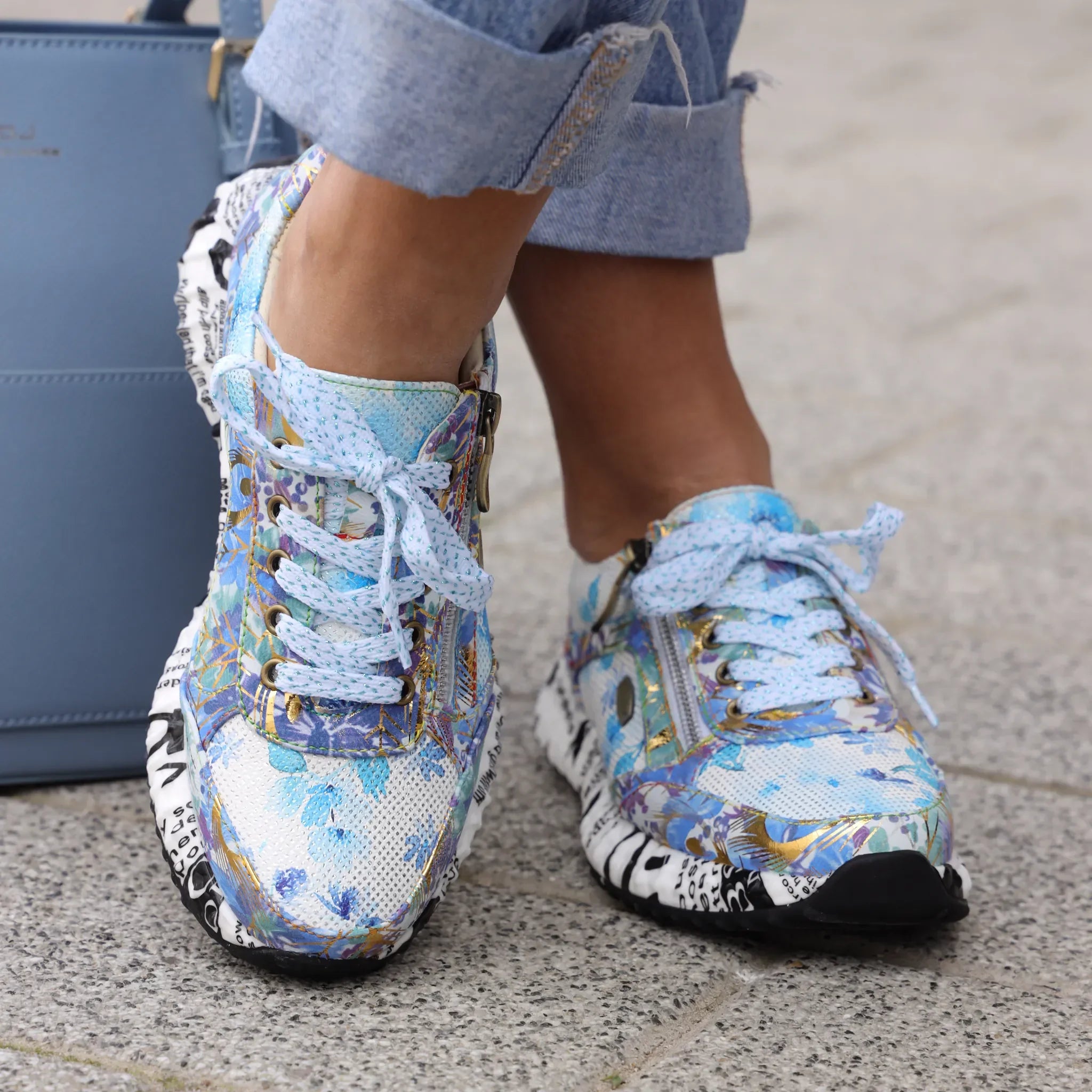 Laura Vita plitke ravne modne patike na šnjiranje 6102 - Obuća Monah