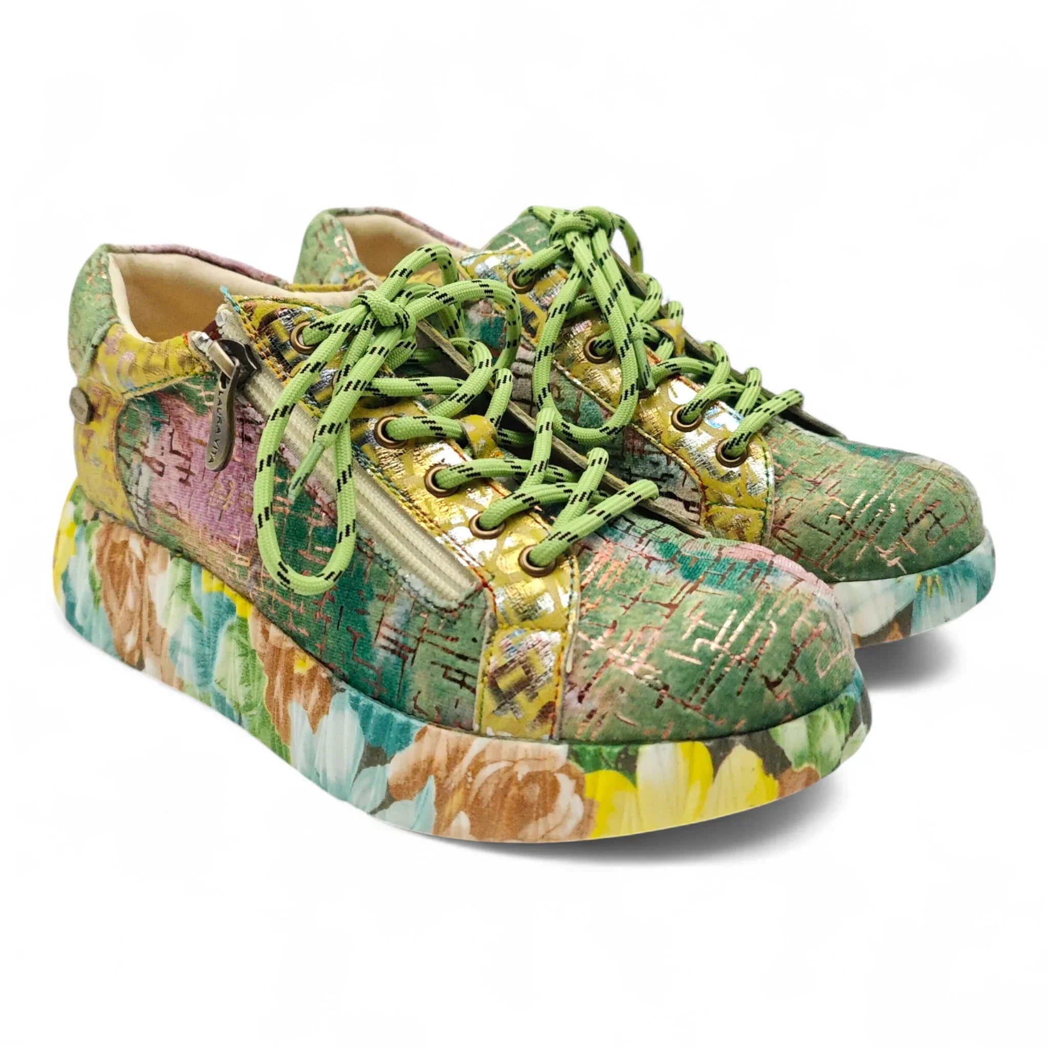 Laura Vita plitke ravne modne patike na šnjiranje 6750 - Obuća Monah