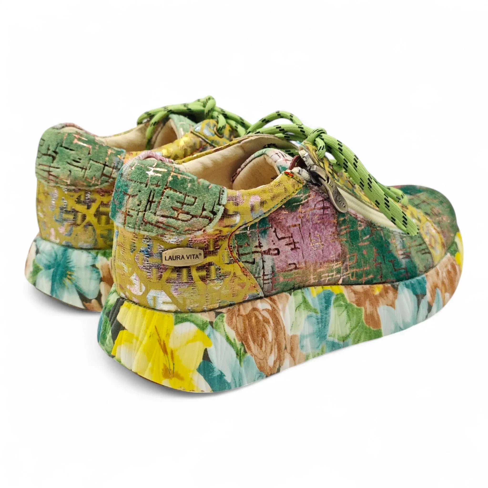 Laura Vita plitke ravne modne patike na šnjiranje 6750 - Obuća Monah