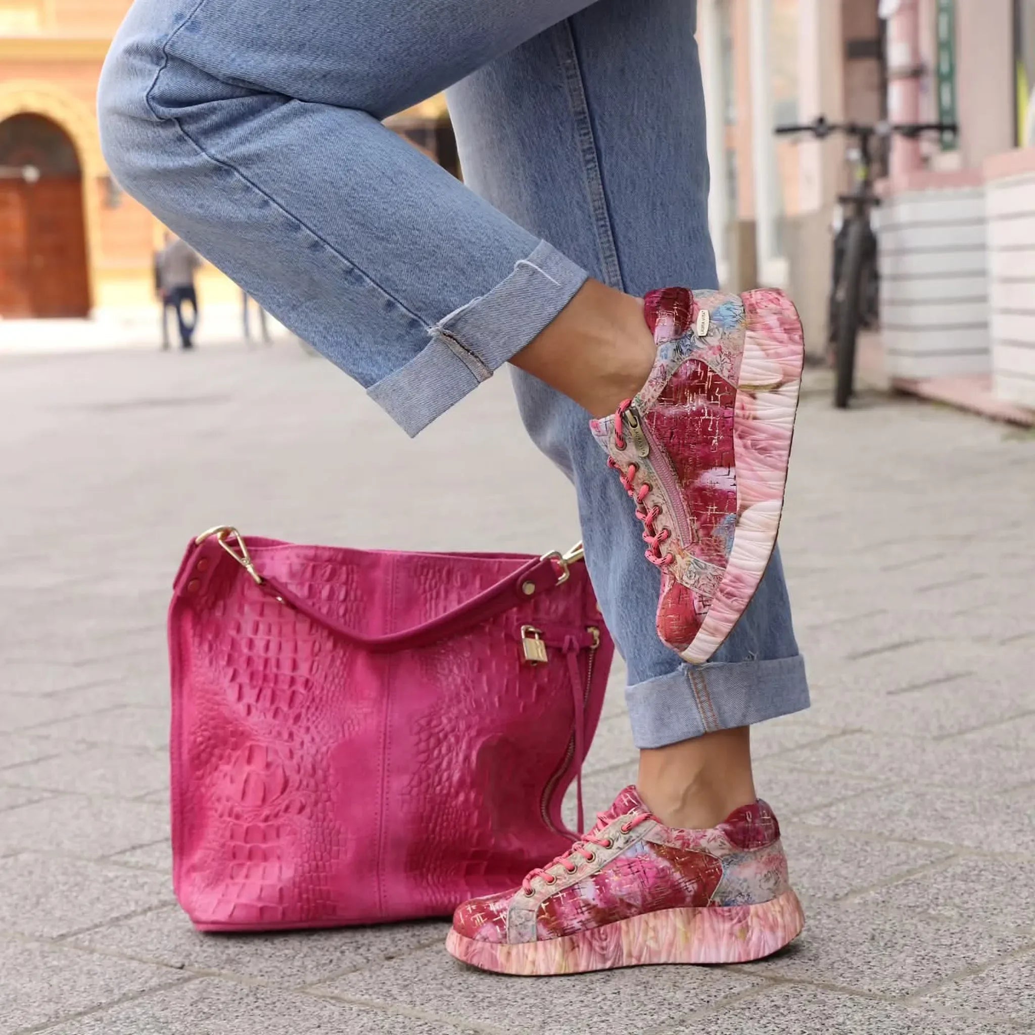 Laura Vita plitke ravne modne patike na šnjiranje 6750 - Obuća Monah