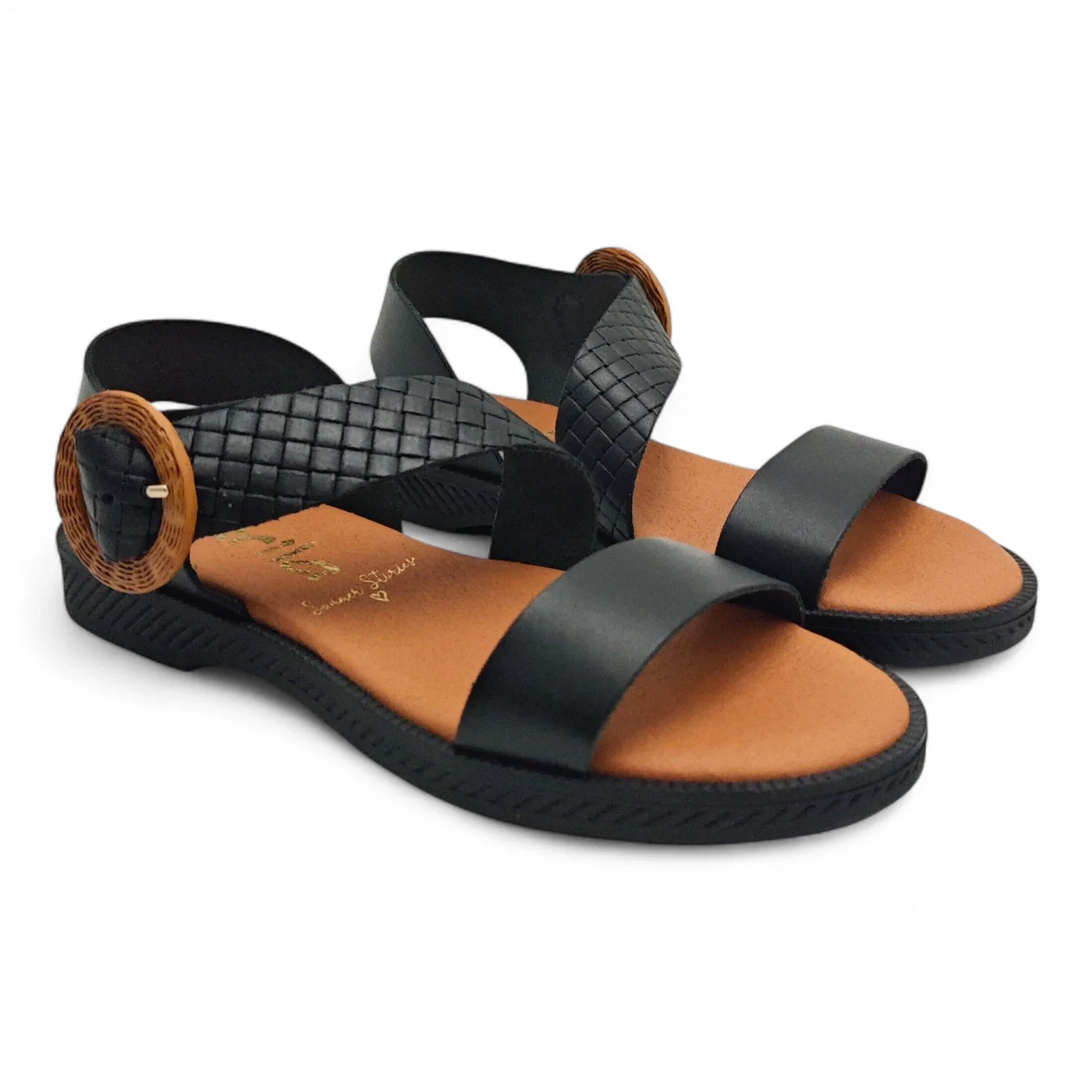 Marilla ravne sandale sa remenom za gležanj 933 - Obuća Monah