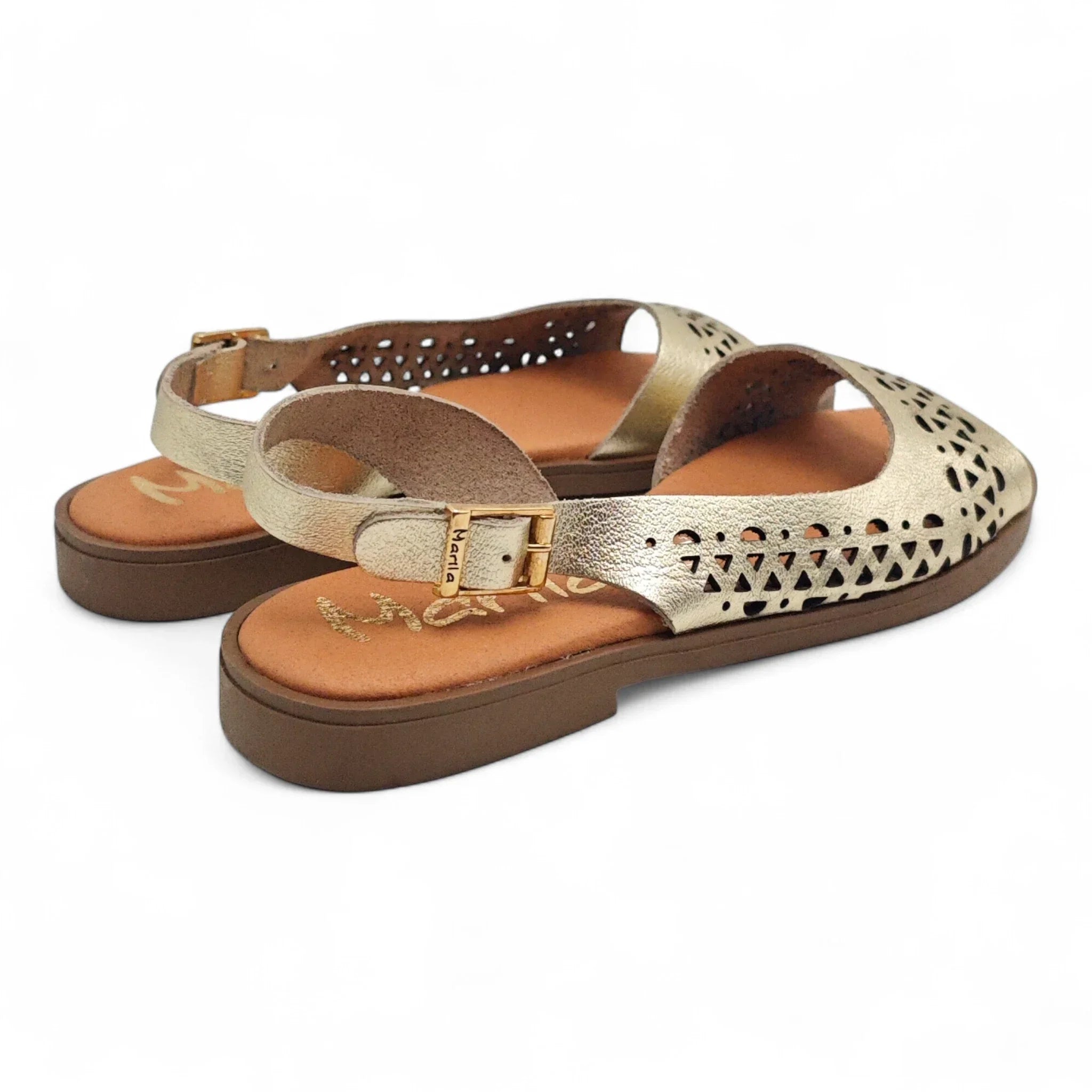 Marilla ravne sandale sa remenom za gležanj 972 - Obuća Monah