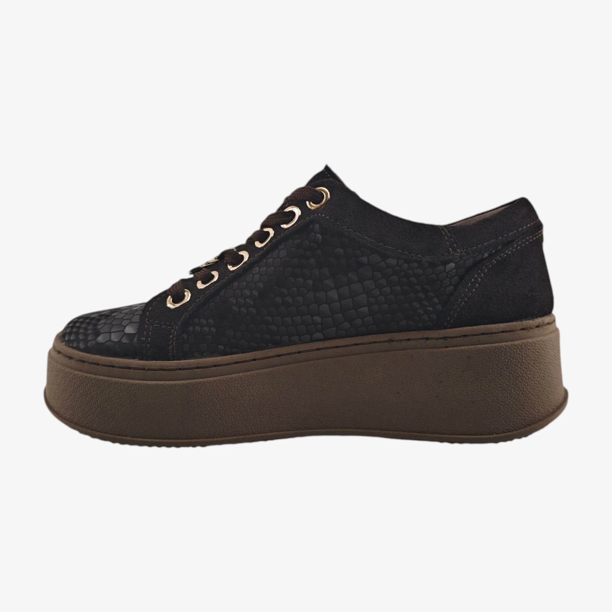 Moda Pelle 15520 — Braon — Pogled levo