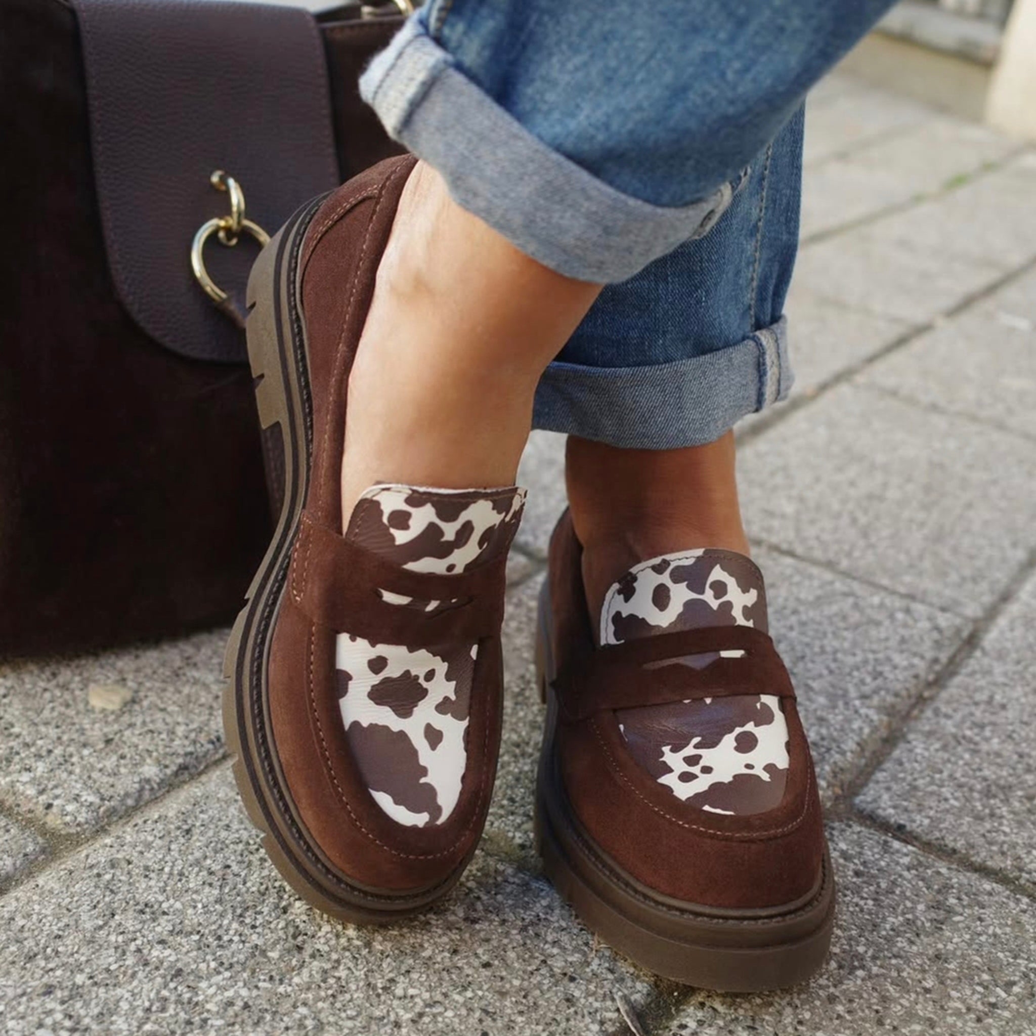Moda Pelle 2521 braon on foot