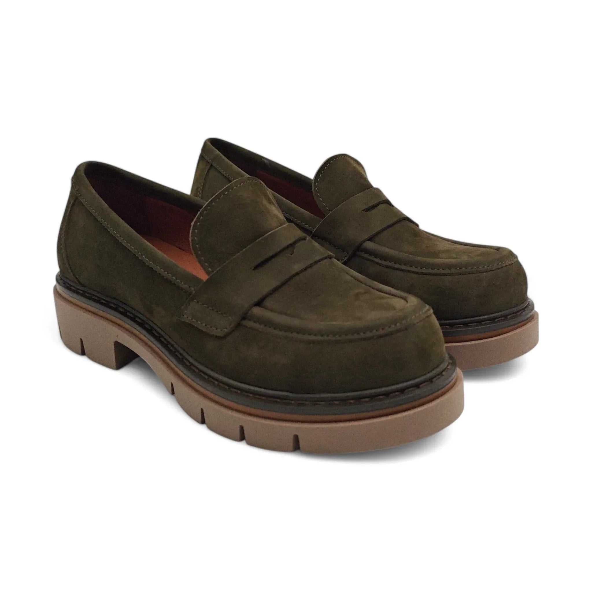 Moda Pelle 2521 maslinasto zelena pogled spreda