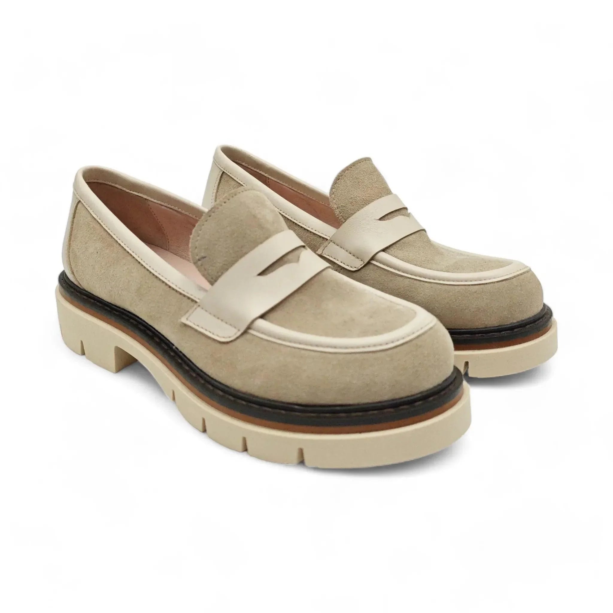Moda Pelle 2525 bež pogled spreda