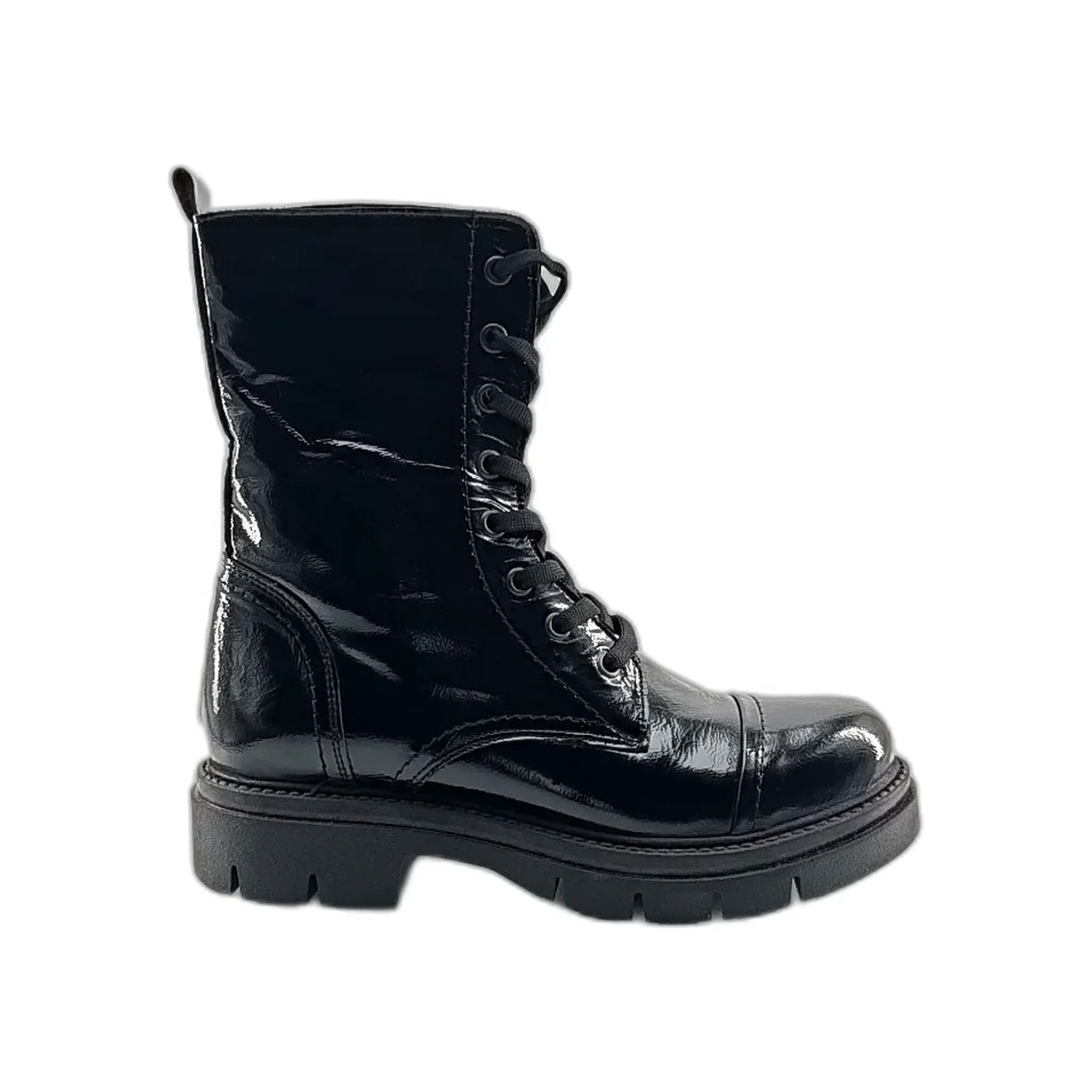 Moda Pelle 19010 crni lak pogled desno