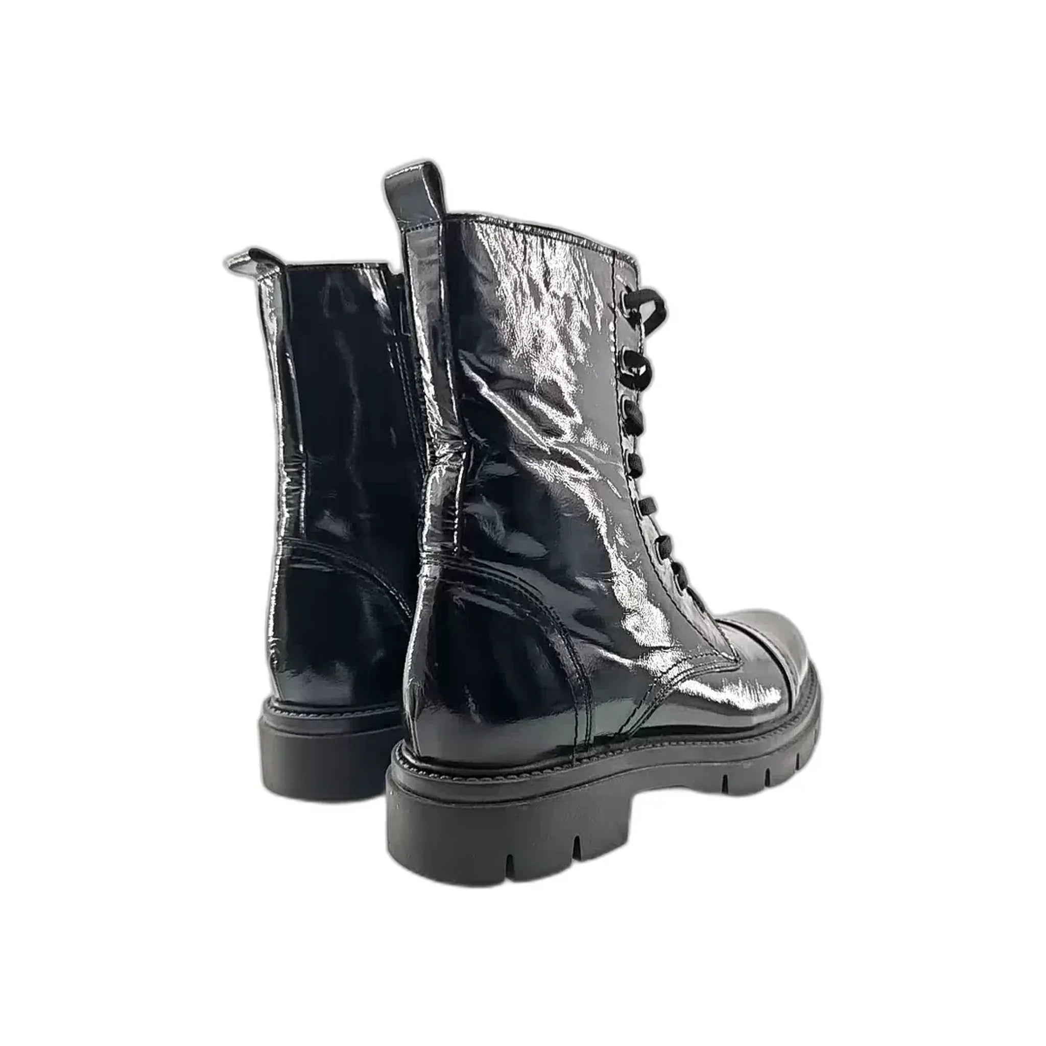 Moda Pelle 19010 crni lak pogled straga
