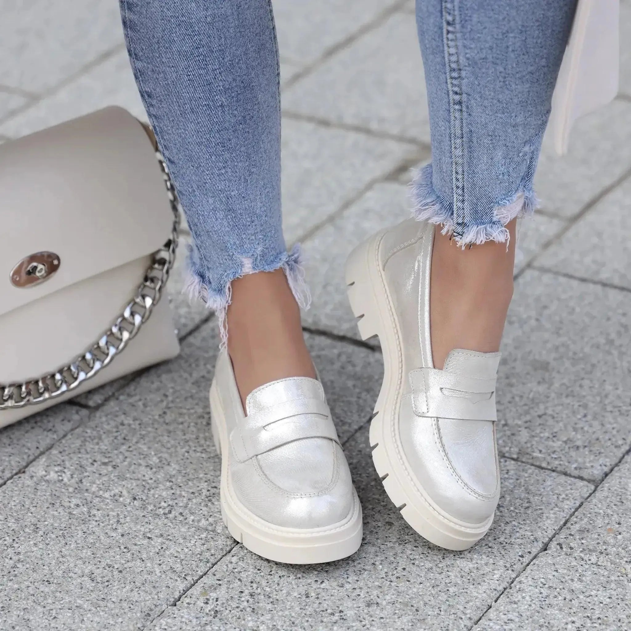 Moda Pelle klasične brodarice sa gumenim đonom 1610 - Obuća Monah