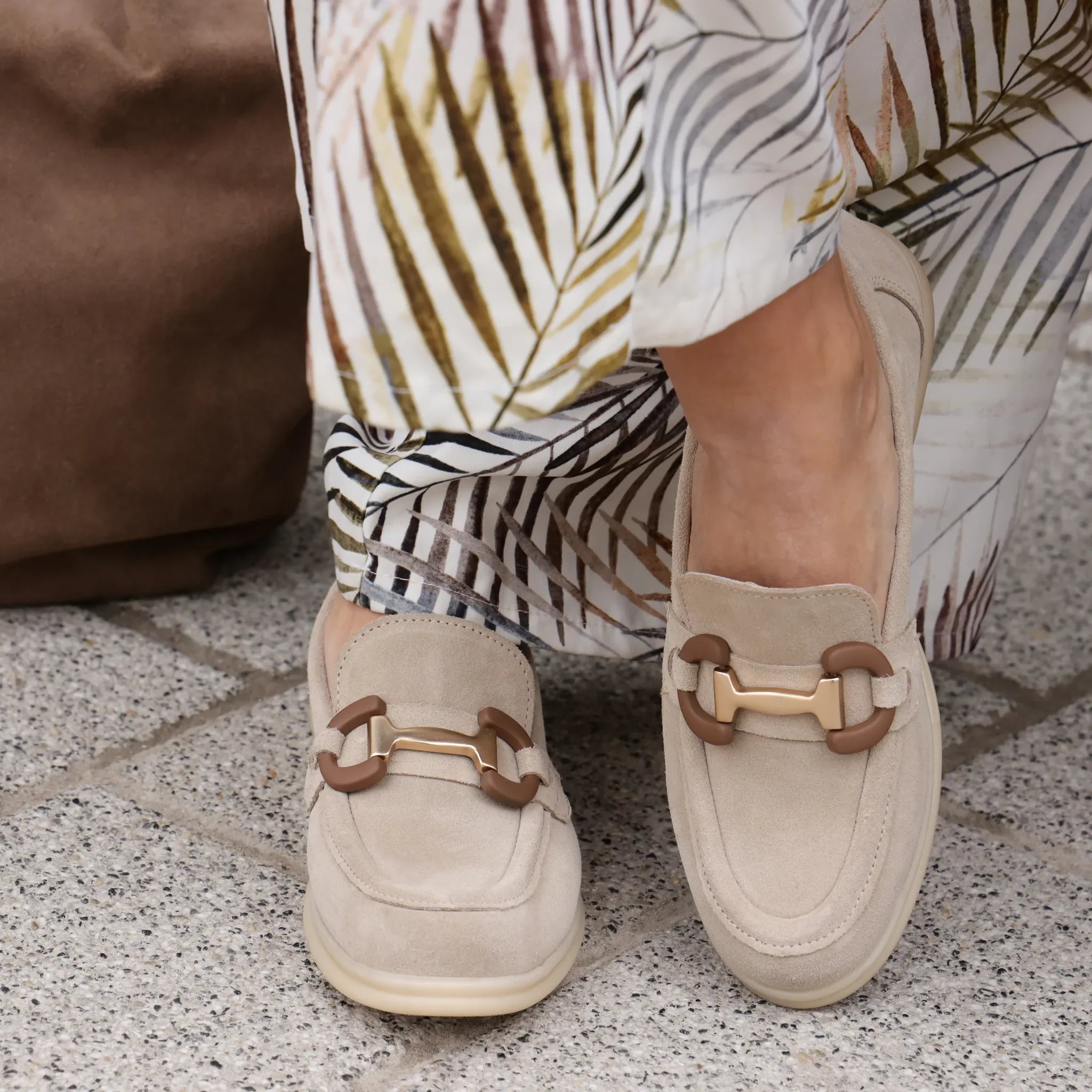 Moda Pelle klasične Horsebit ravne loafersice 2212 - Obuća Monah