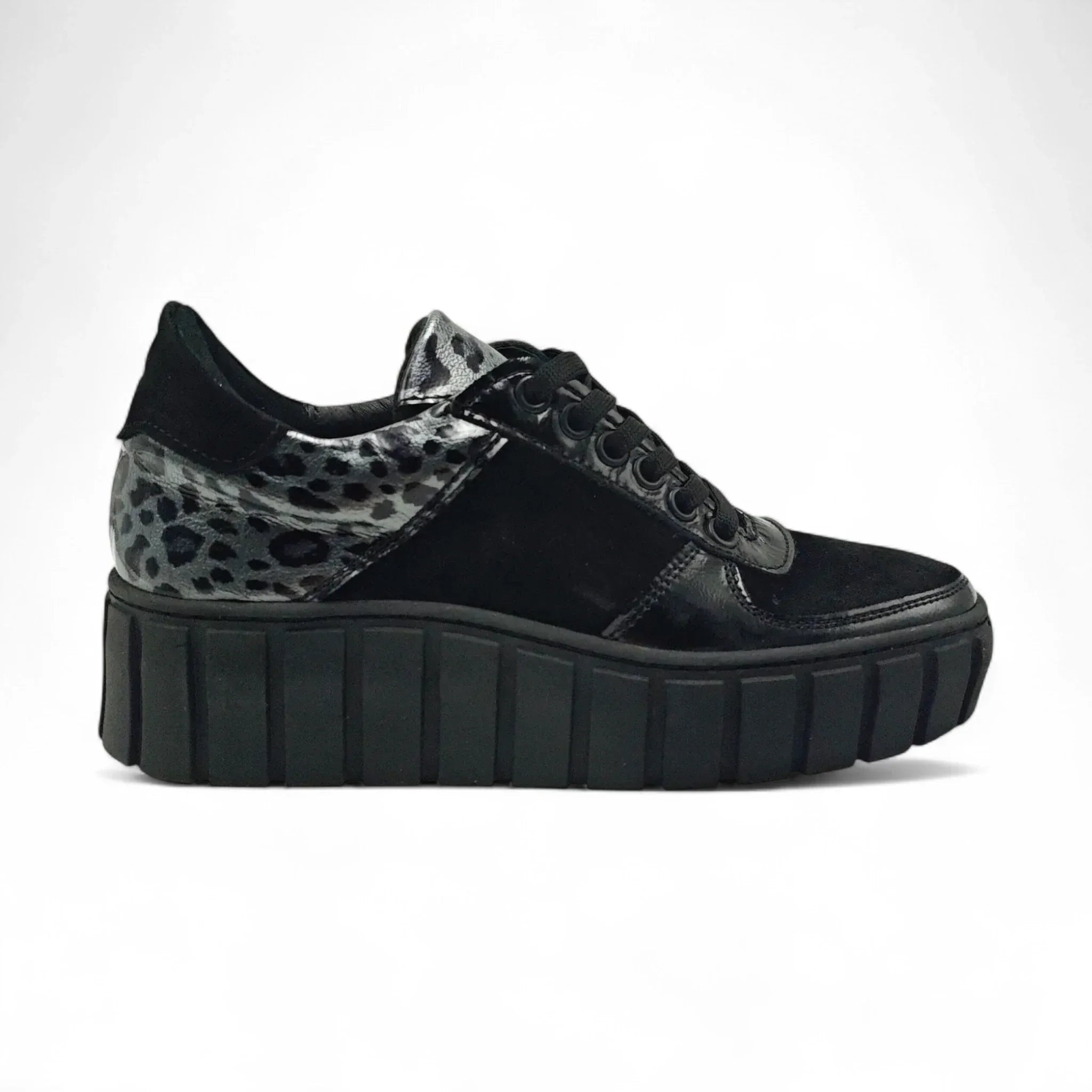 Moda Pelle 10160 srebrni leopard pogled desno