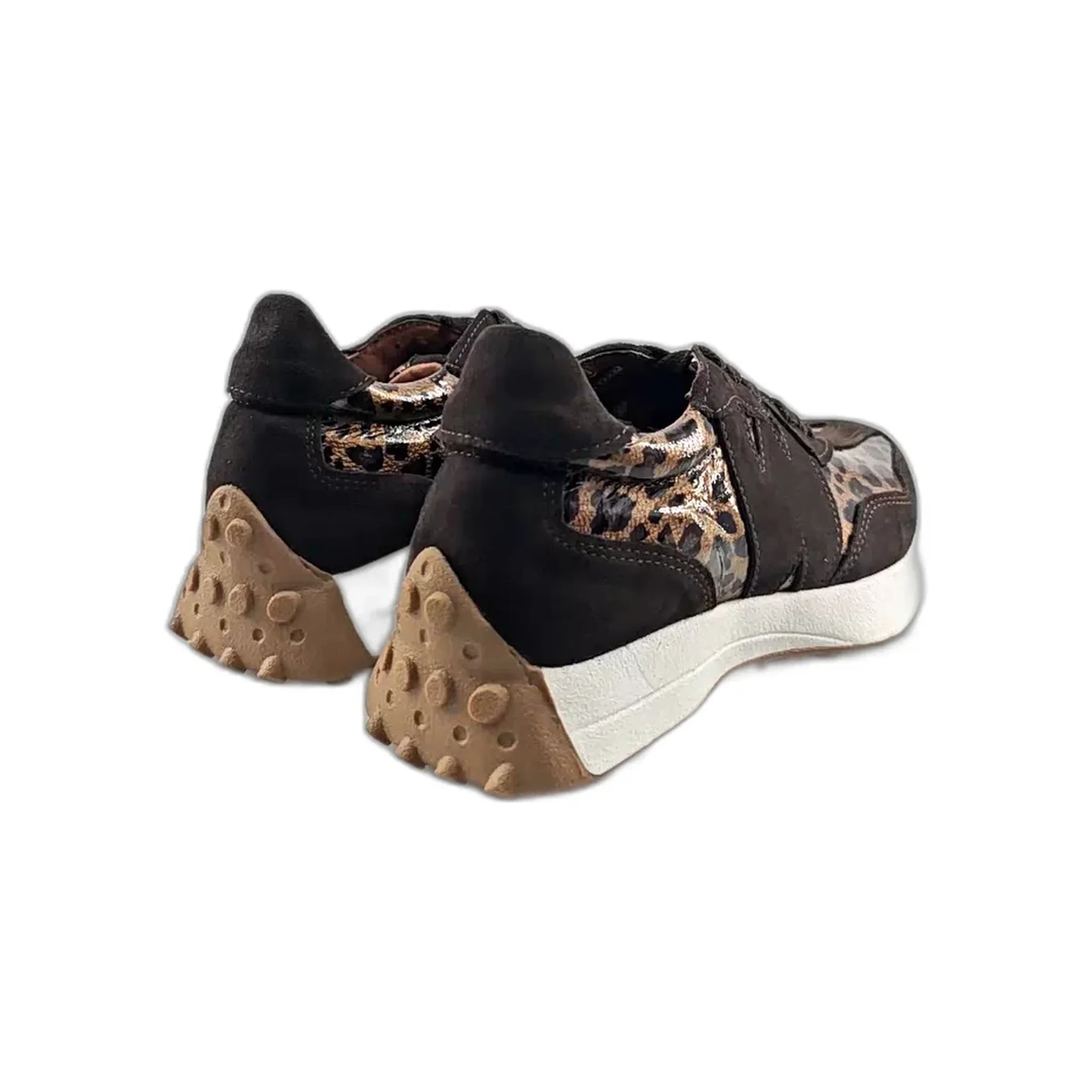 Moda Pelle plitke ravne modne patike na šnjiranje 12200 - Obuća Monah