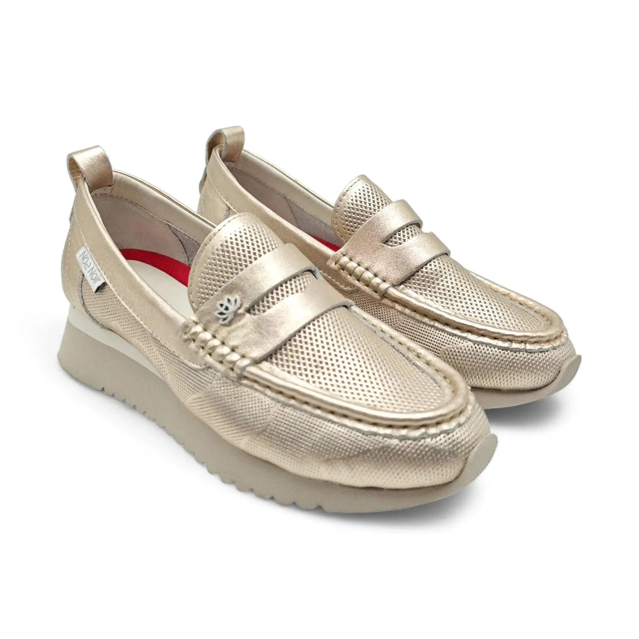 Noa Noir klasične mokasine bez pete sa ukrasnom trakom 0440 - Obuća Monah