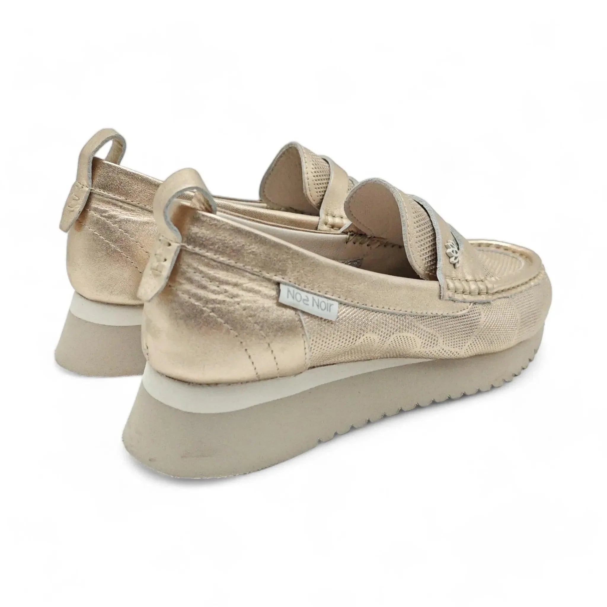 Noa Noir klasične mokasine bez pete sa ukrasnom trakom 0440 - Obuća Monah