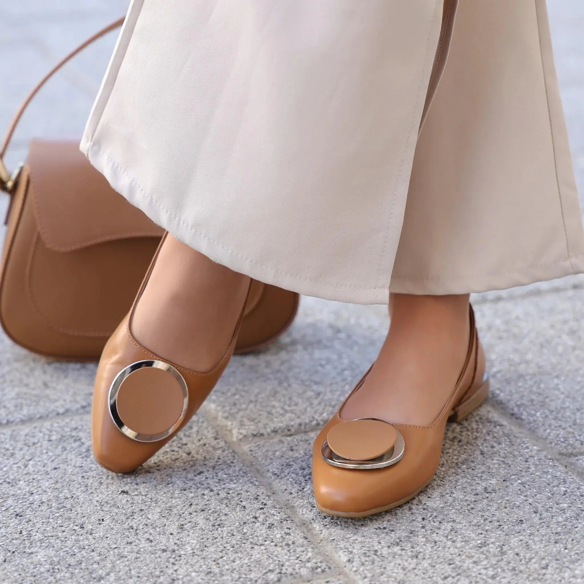 Pixy špicaste baletanke na poliuretanskom đonu 8052 - Obuća Monah