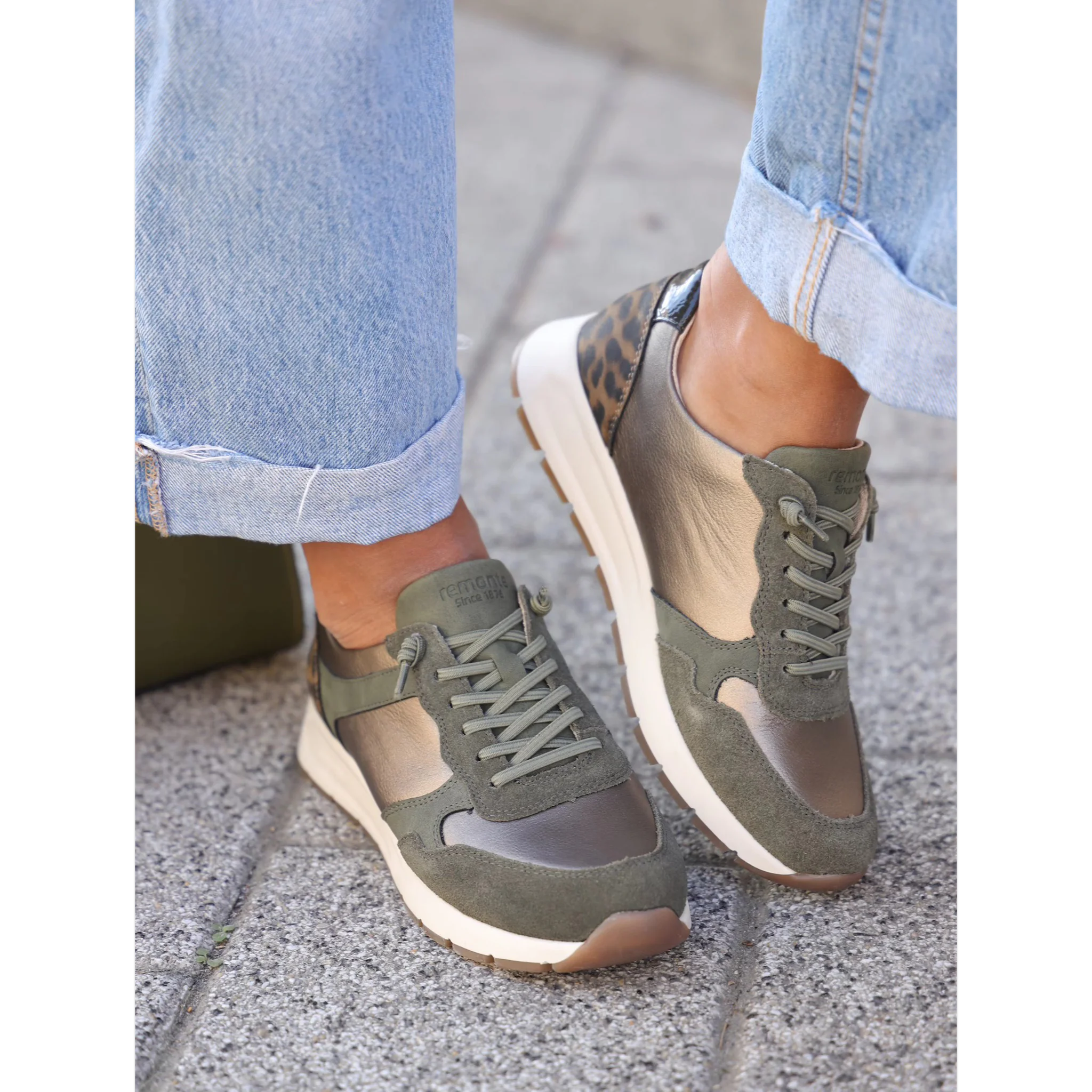 Remonte plitke ravne modne patike na šnjiranje 0691 - Obuća Monah