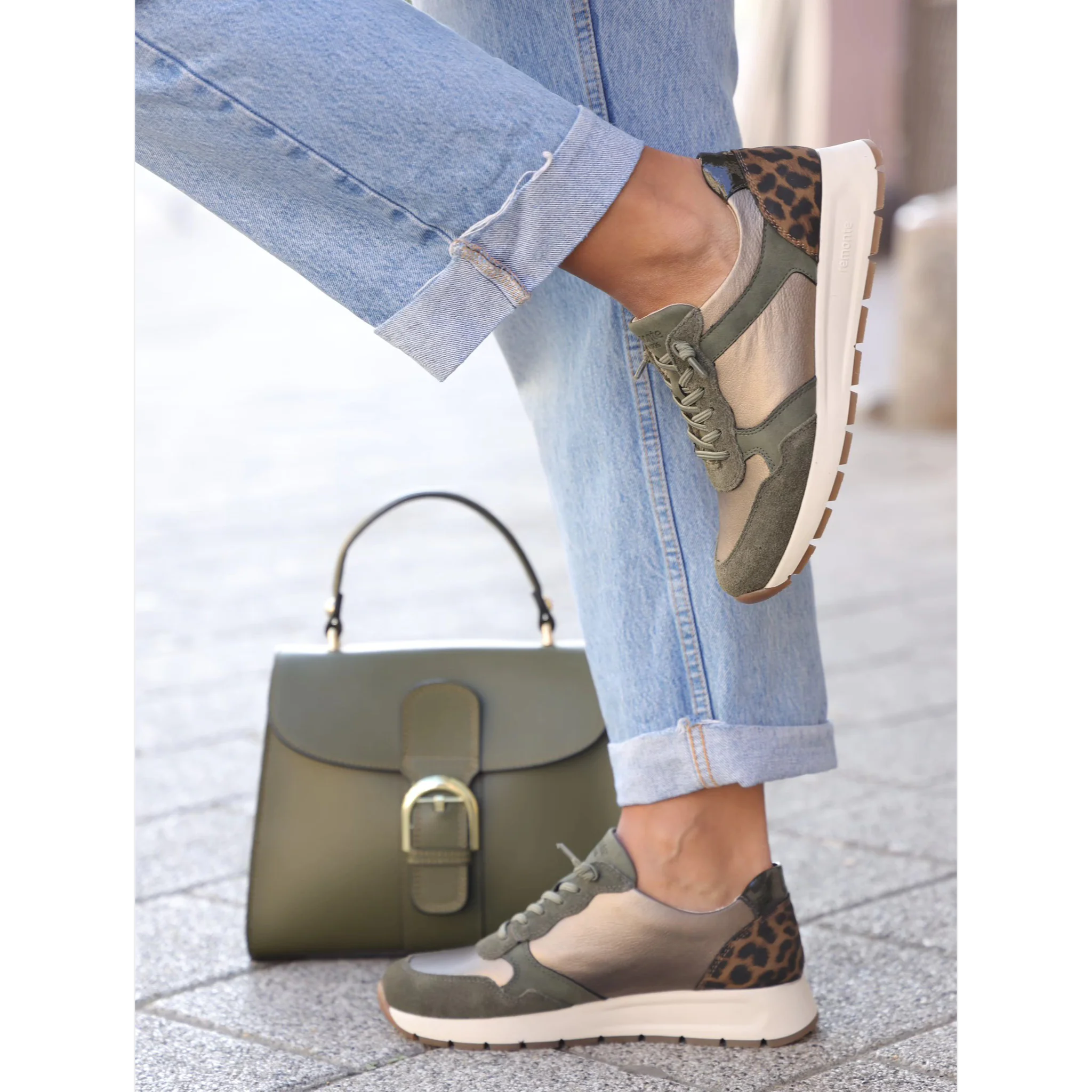 Remonte plitke ravne modne patike na šnjiranje 0691 - Obuća Monah