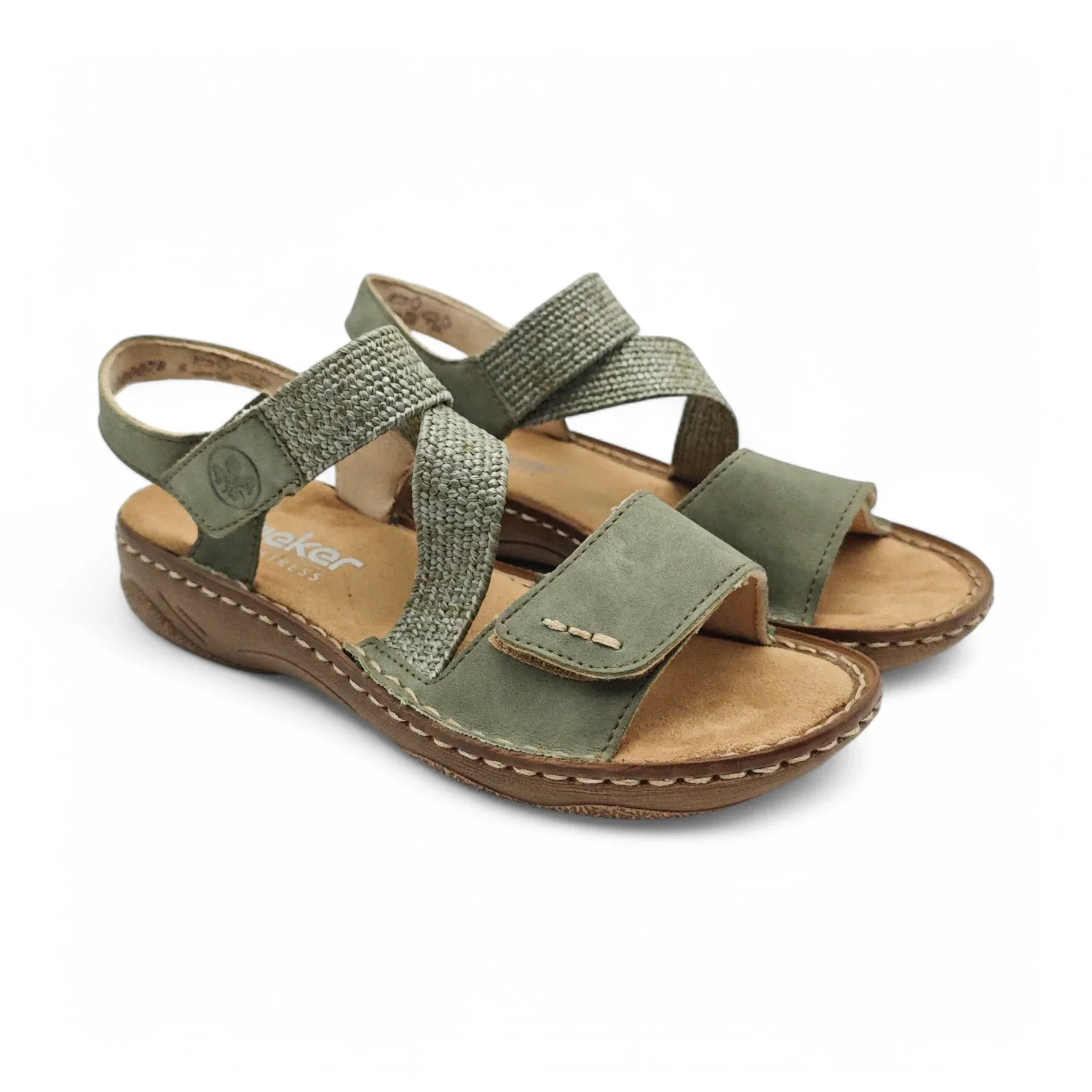 Rieker 28622 maslinasto zelena pogled spreda