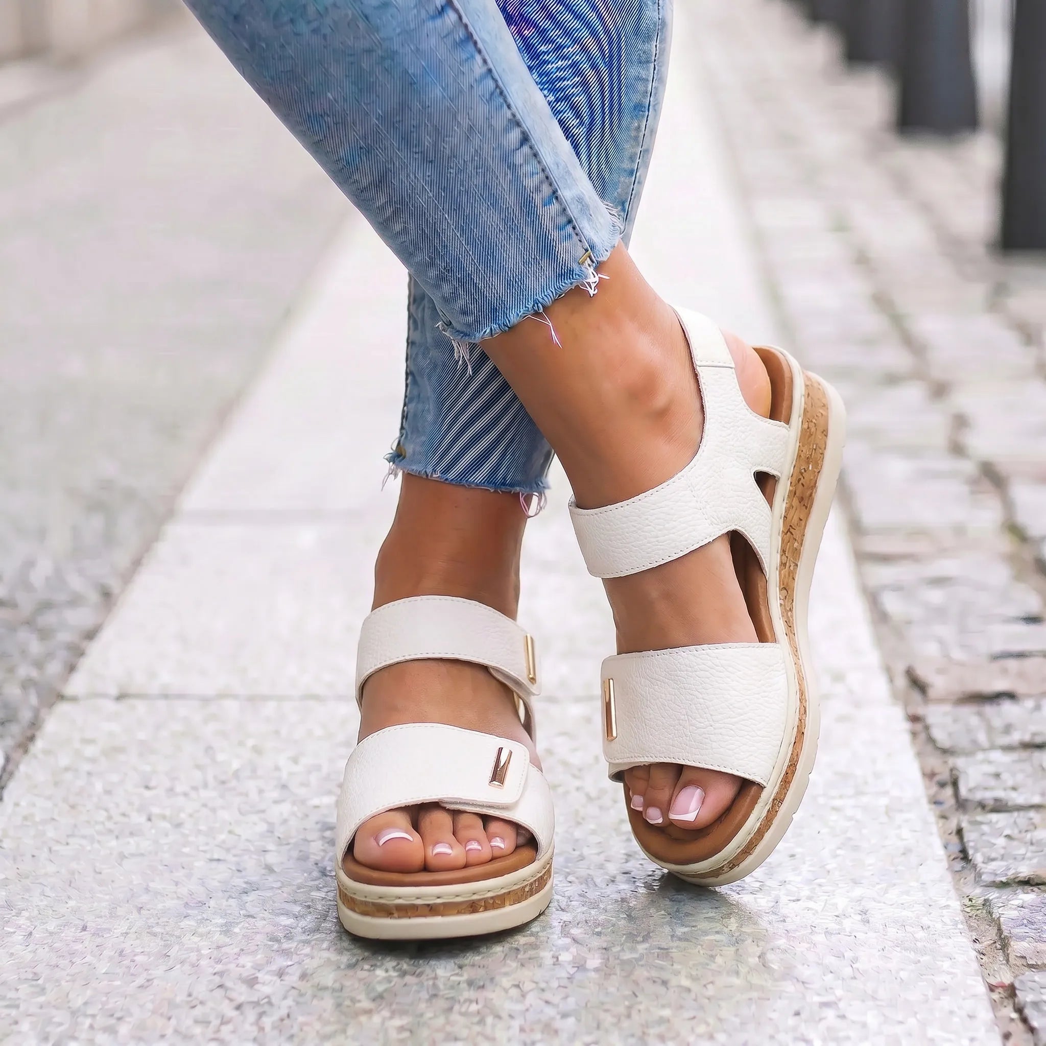 Rieker 4181 bela on foot