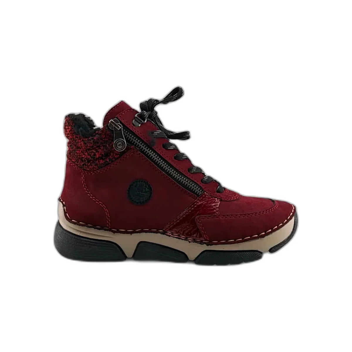 Rieker 45960 bordo pogled desno