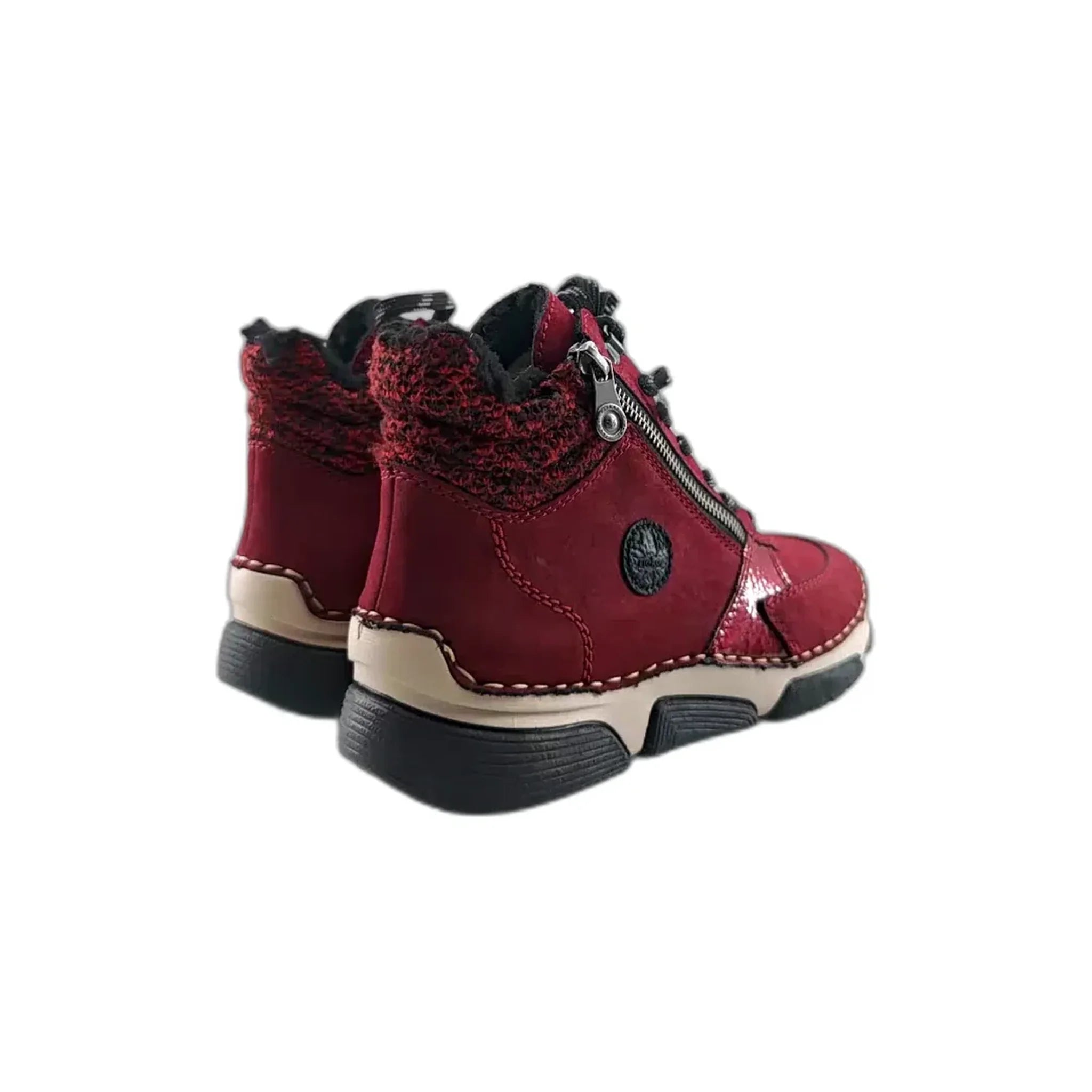 Rieker 45960 bordo pogled straga