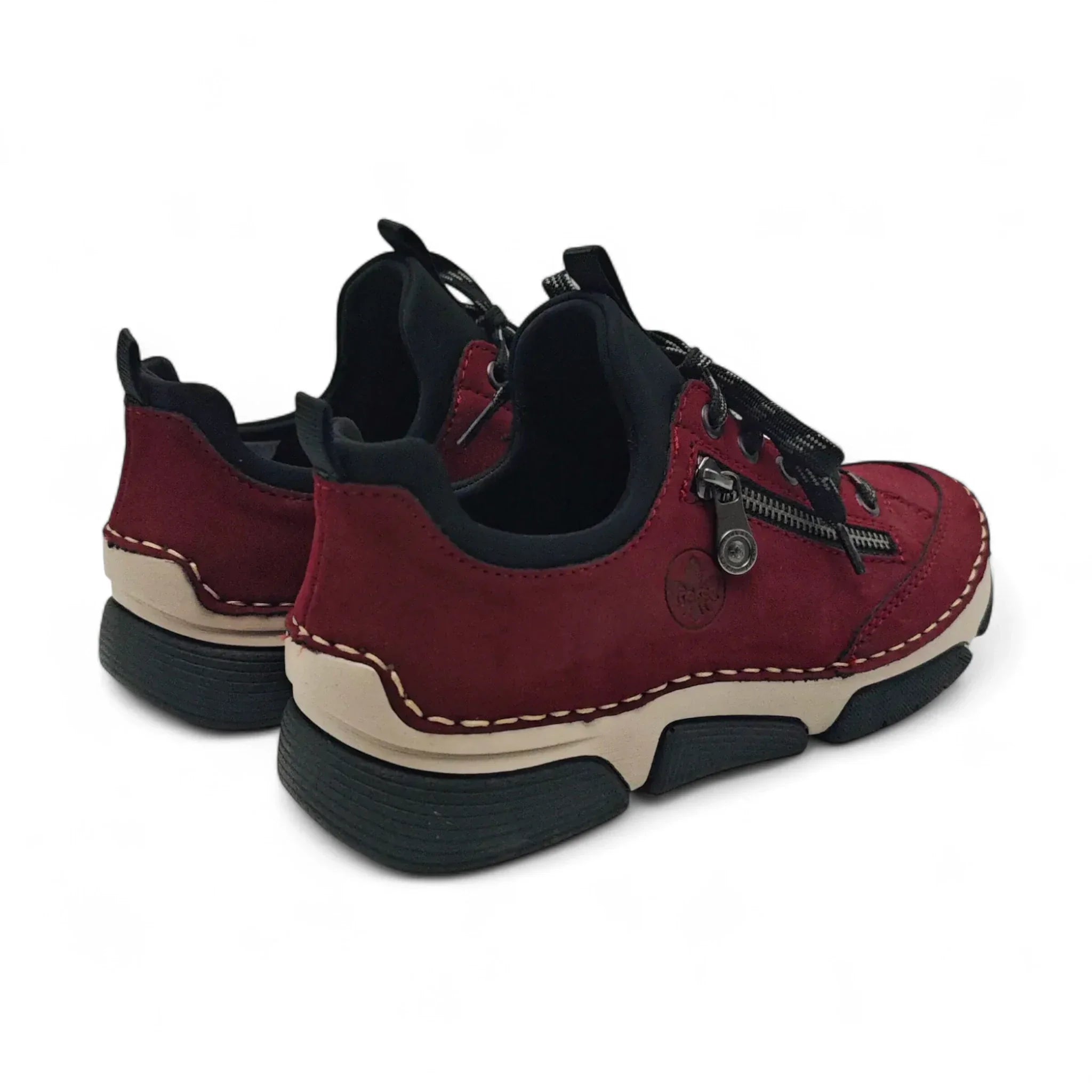 Rieker 45973 bordo pogled straga