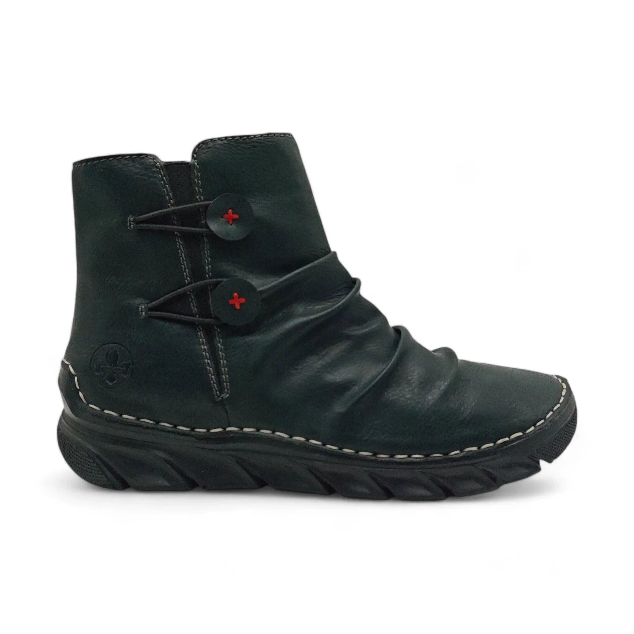 Rieker 55052 maslinasto zelena pogled desno