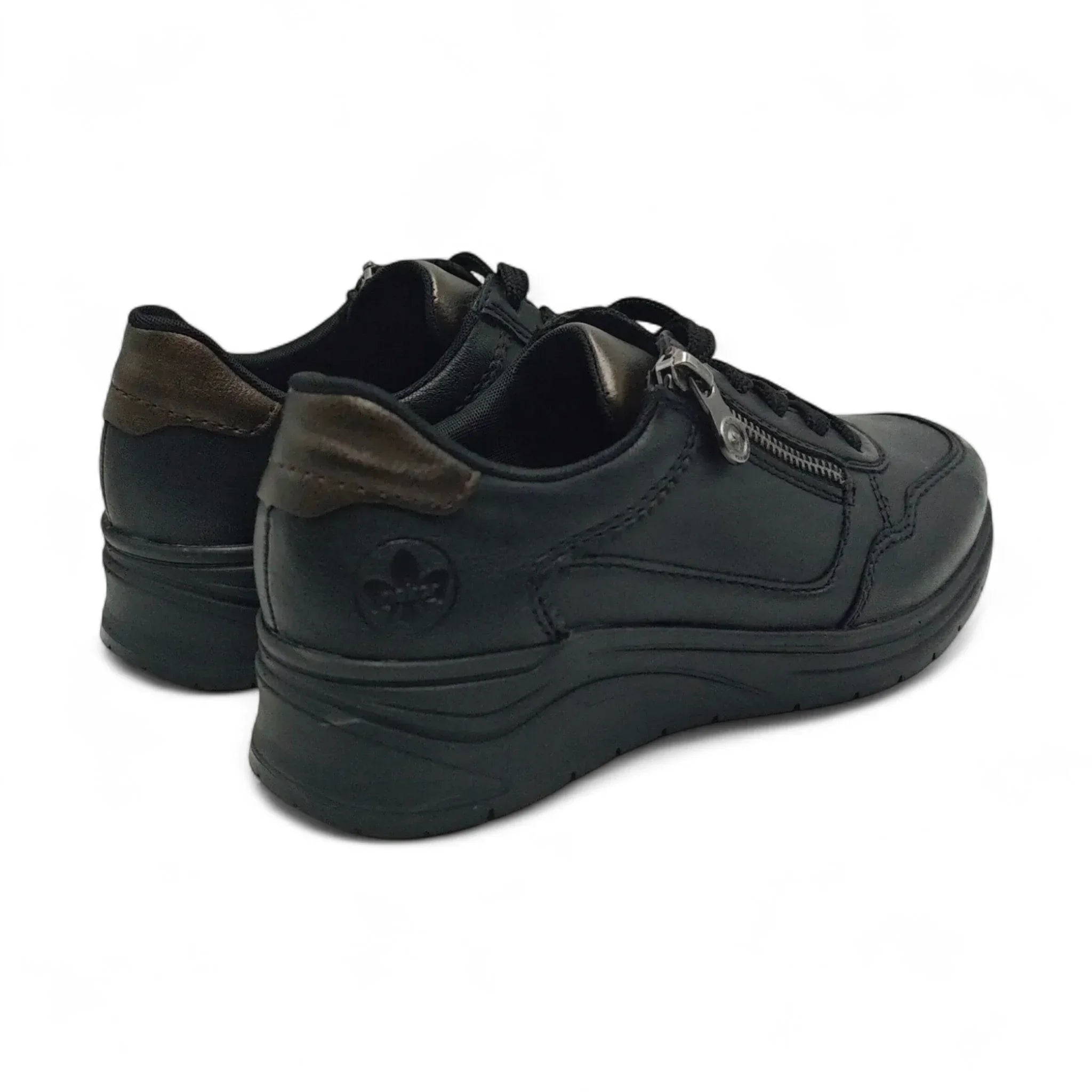 Rieker 9501 crna pogled straga