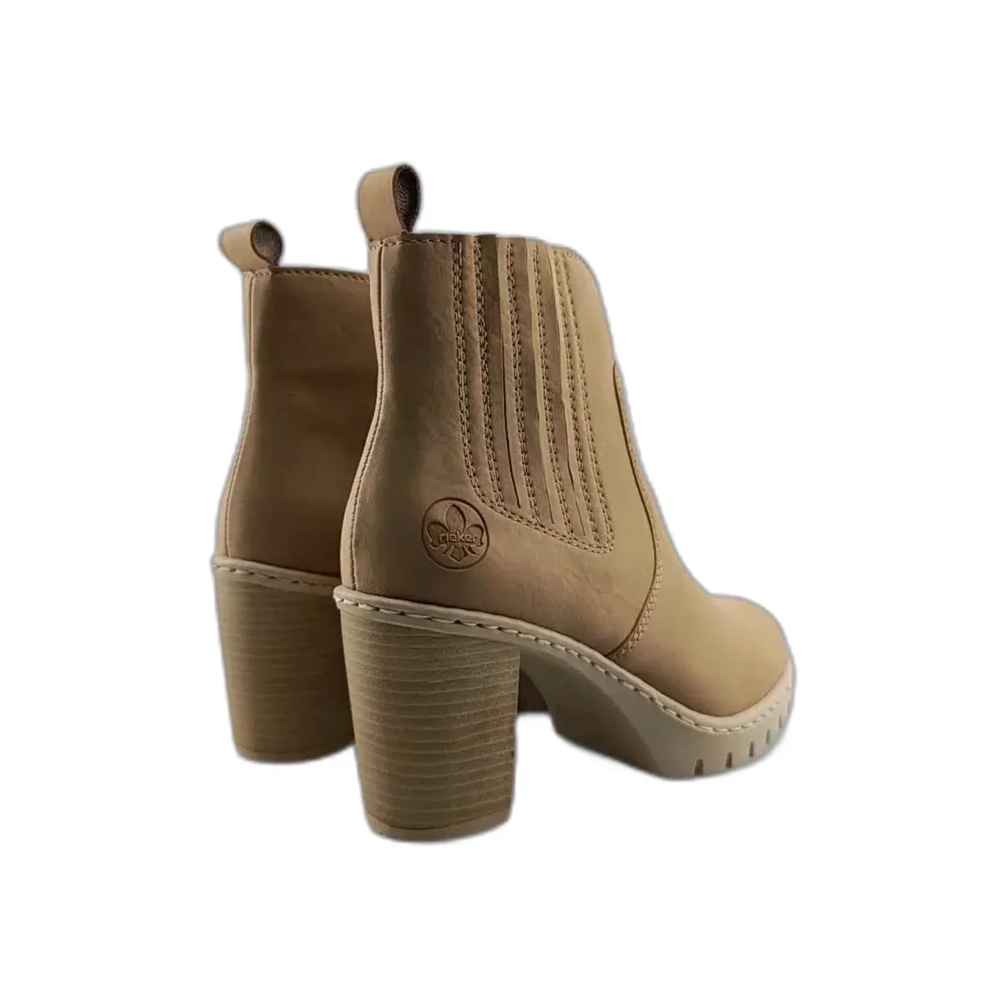 Rieker Chelsea gležnjače na štiklu sa zip zatvaračem 2571 - Obuća Monah
