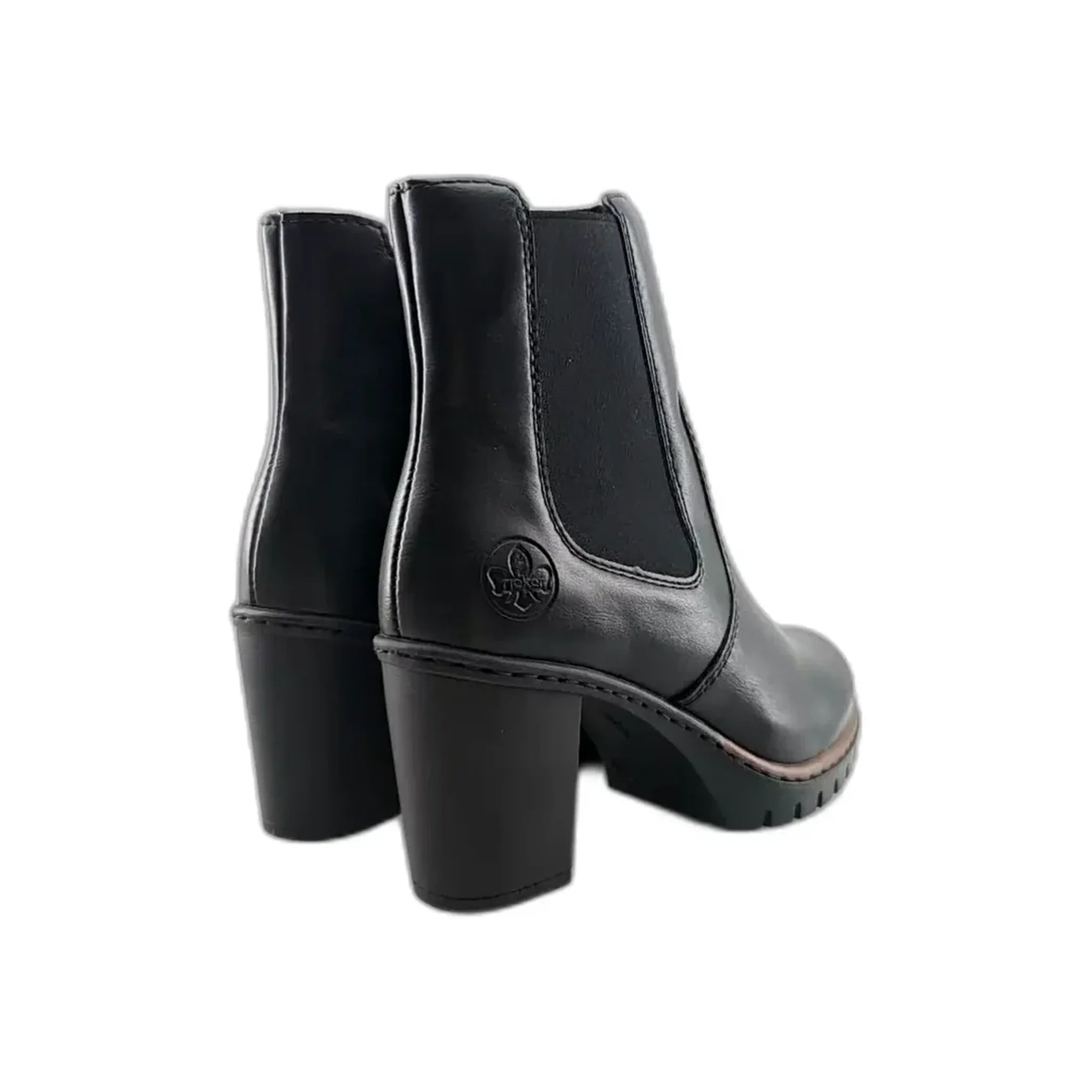 Rieker Chelsea gležnjače na štiklu sa zip zatvaračem 2580 - Obuća Monah