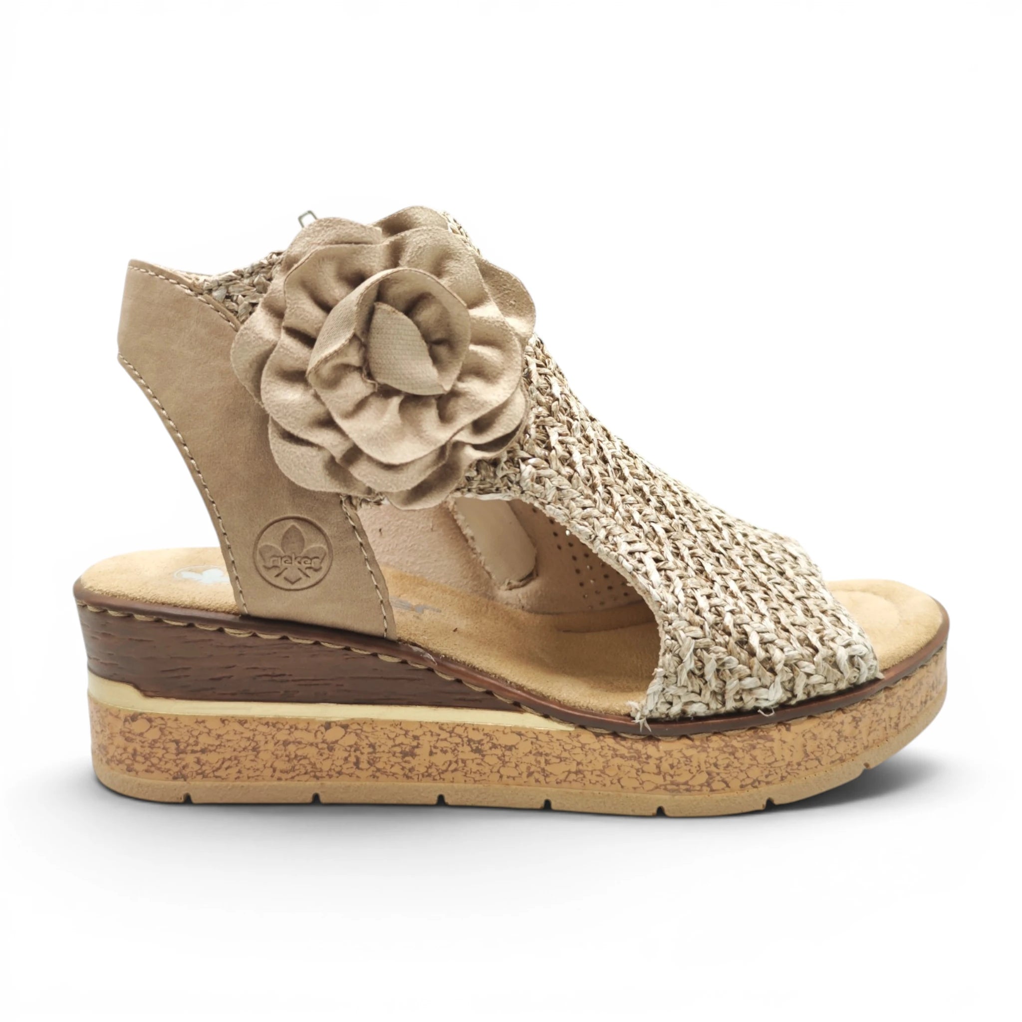 Rieker 63791 taupe pogled desno