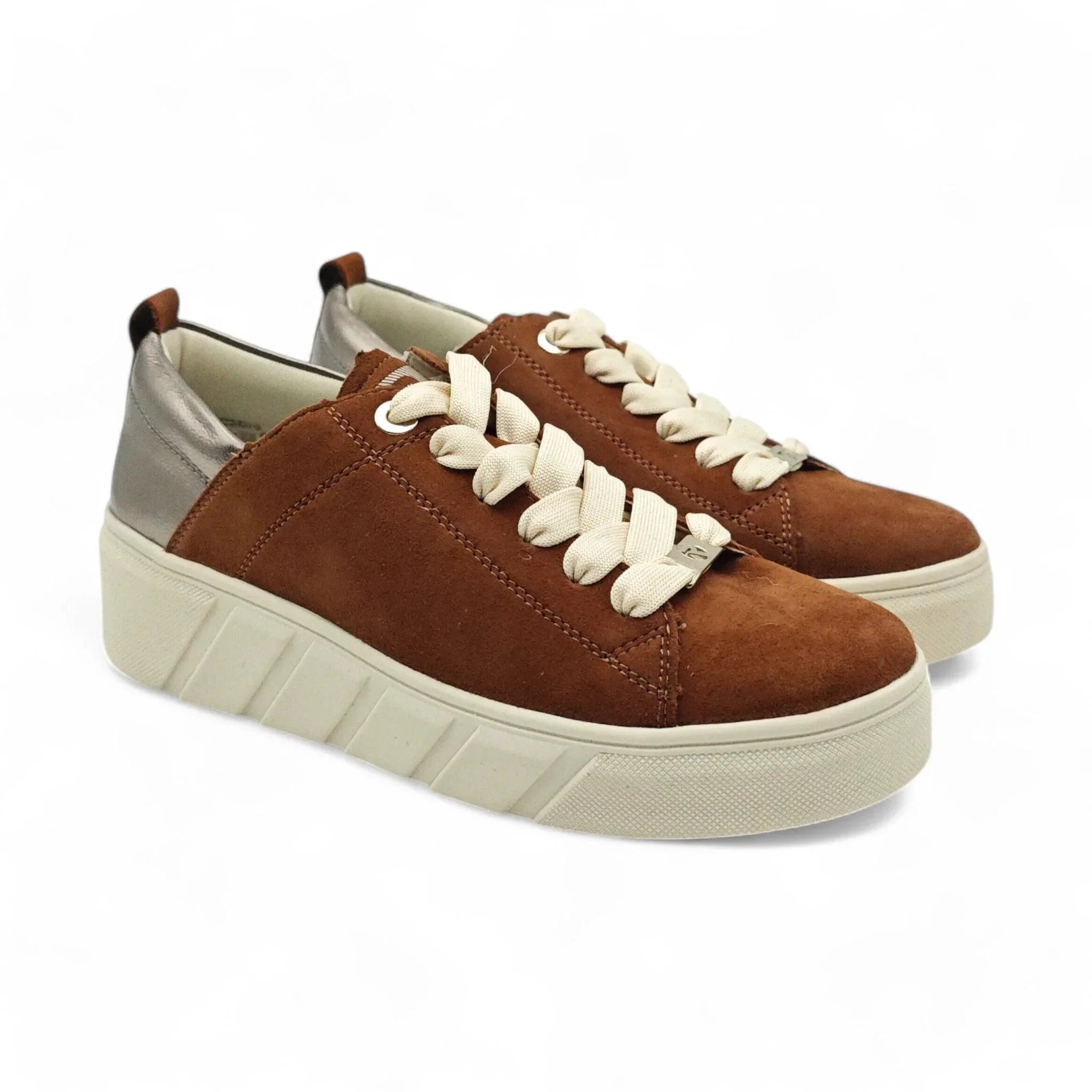 Rieker plitke ravne modne patike na šnjiranje 0502 - Obuća Monah