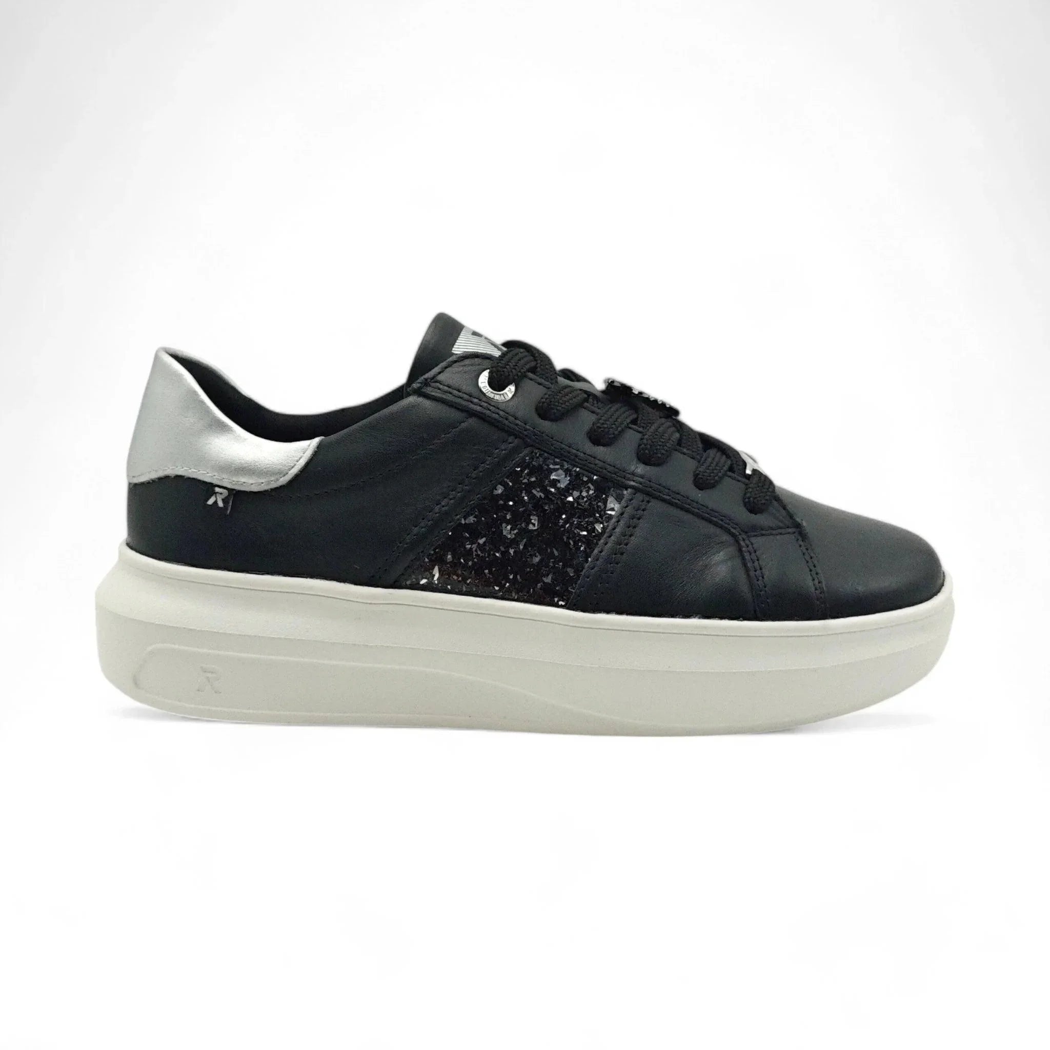 Rieker 1202 srebrna pogled desno