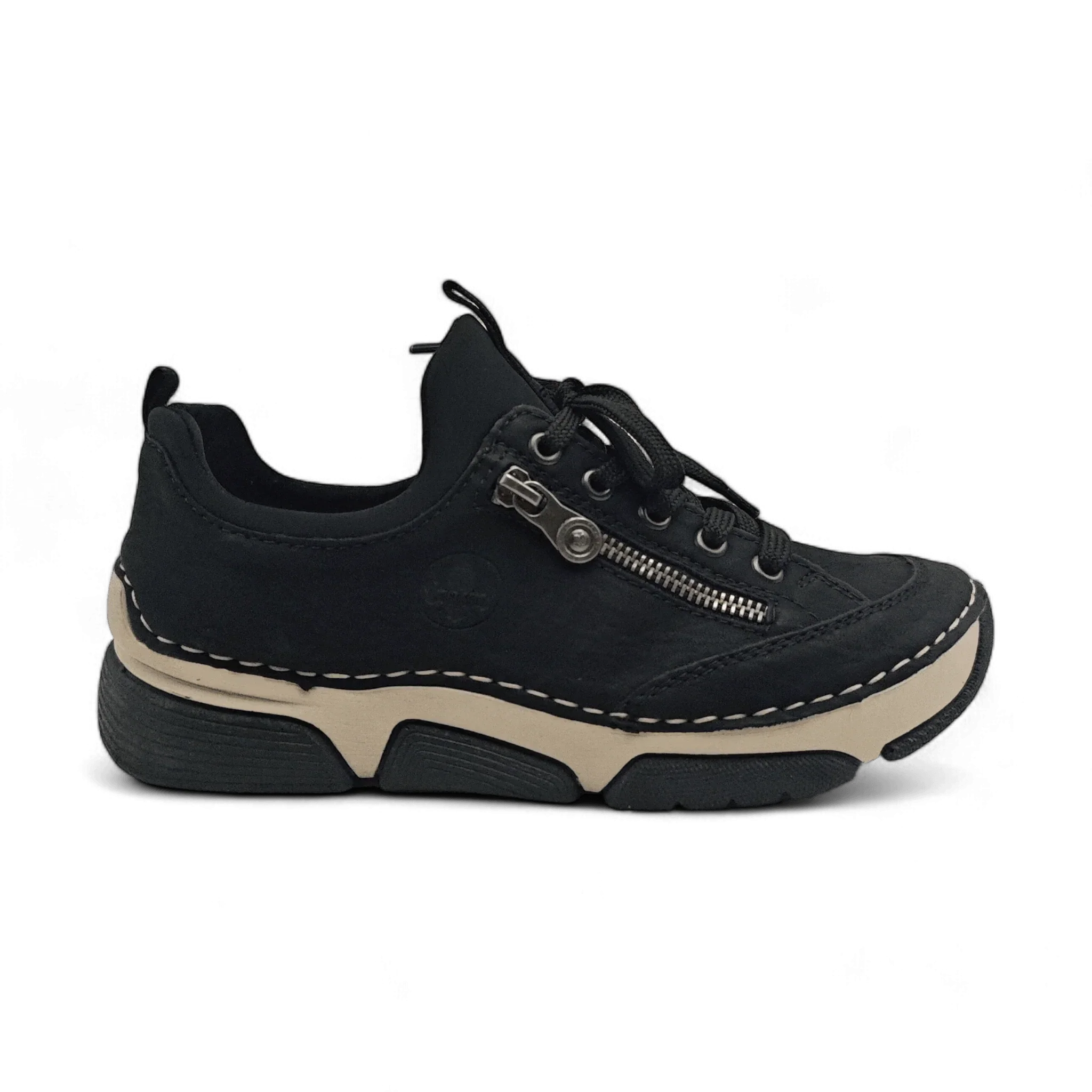 Rieker plitke ravne modne patike na šnjiranje 45973 - Obuća Monah