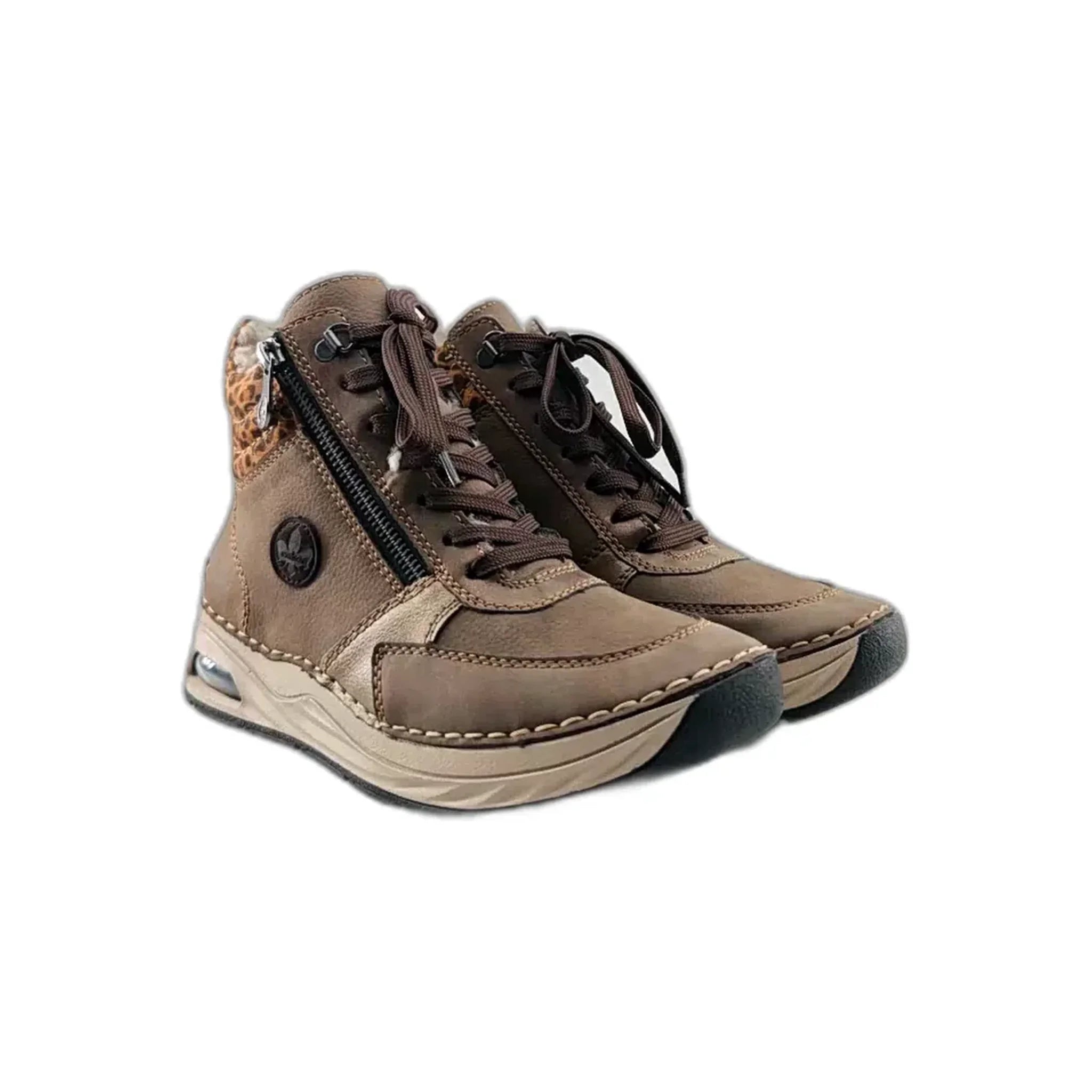 Rieker klasične Desert ravne gležnjače na pertlanje 44565