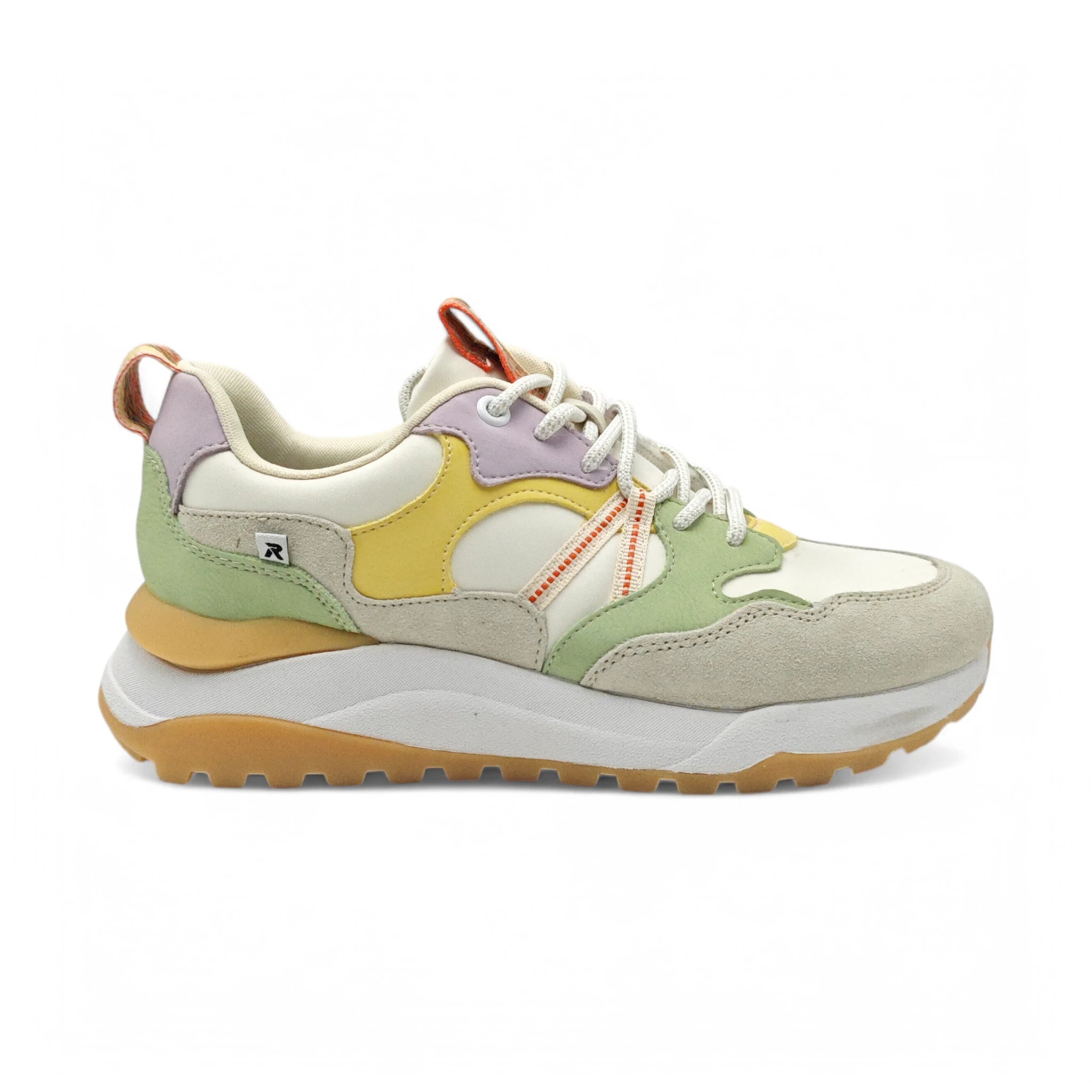 Rieker plitke ravne modne patike na šnjiranje 250111 - Obuća Monah