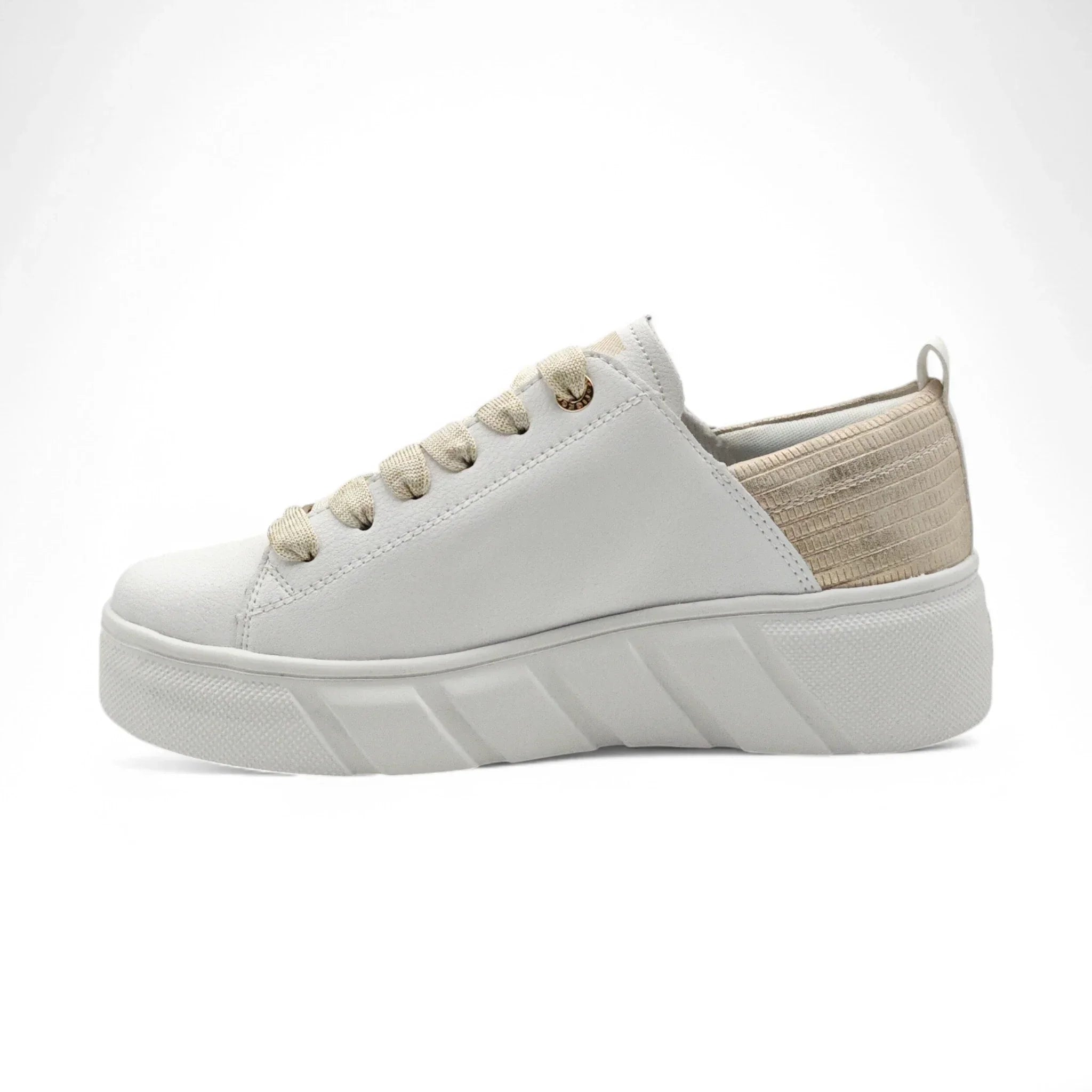 Rieker 2602 bela pogled levo