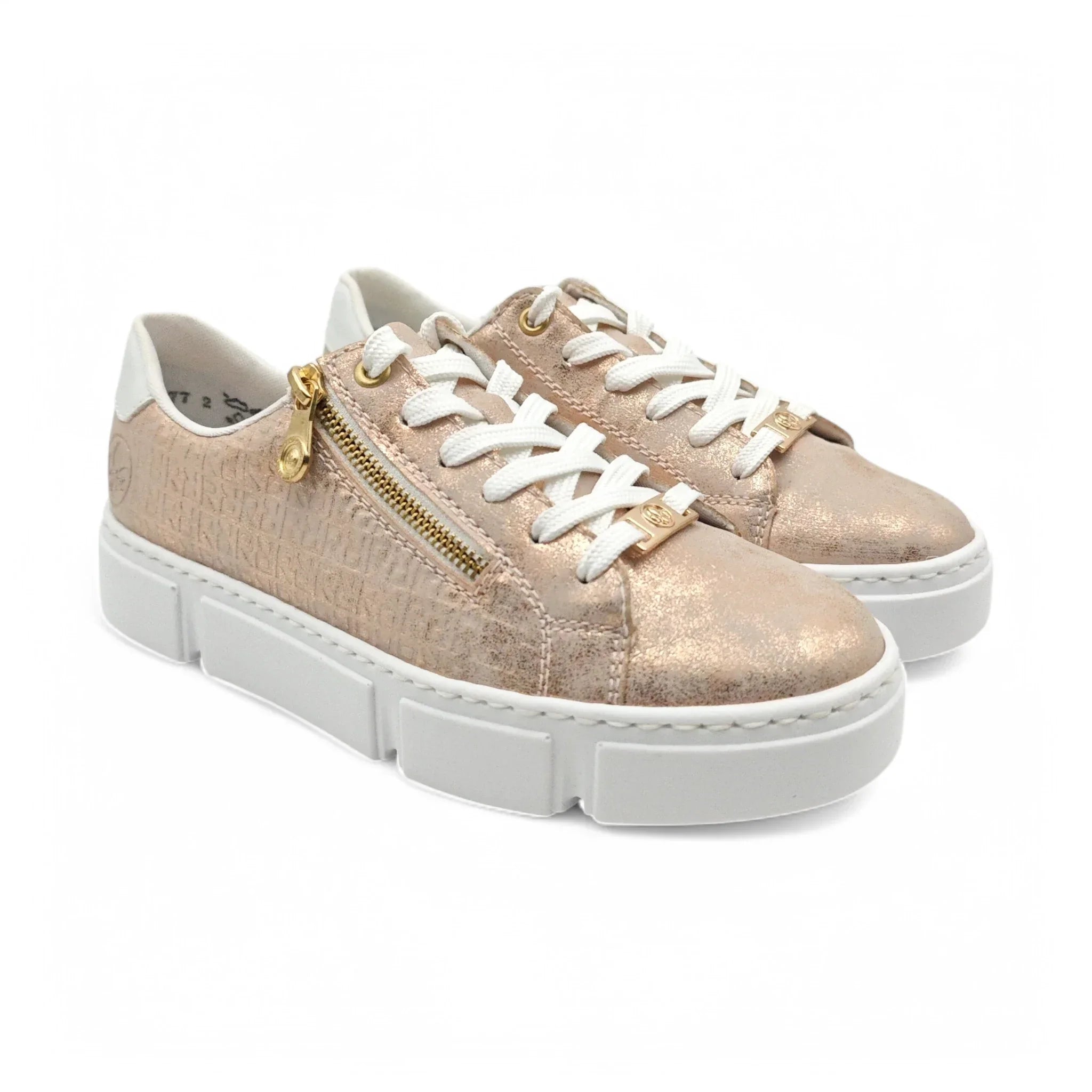 Rieker plitke ravne modne patike na šnjiranje 5917 - Obuća Monah