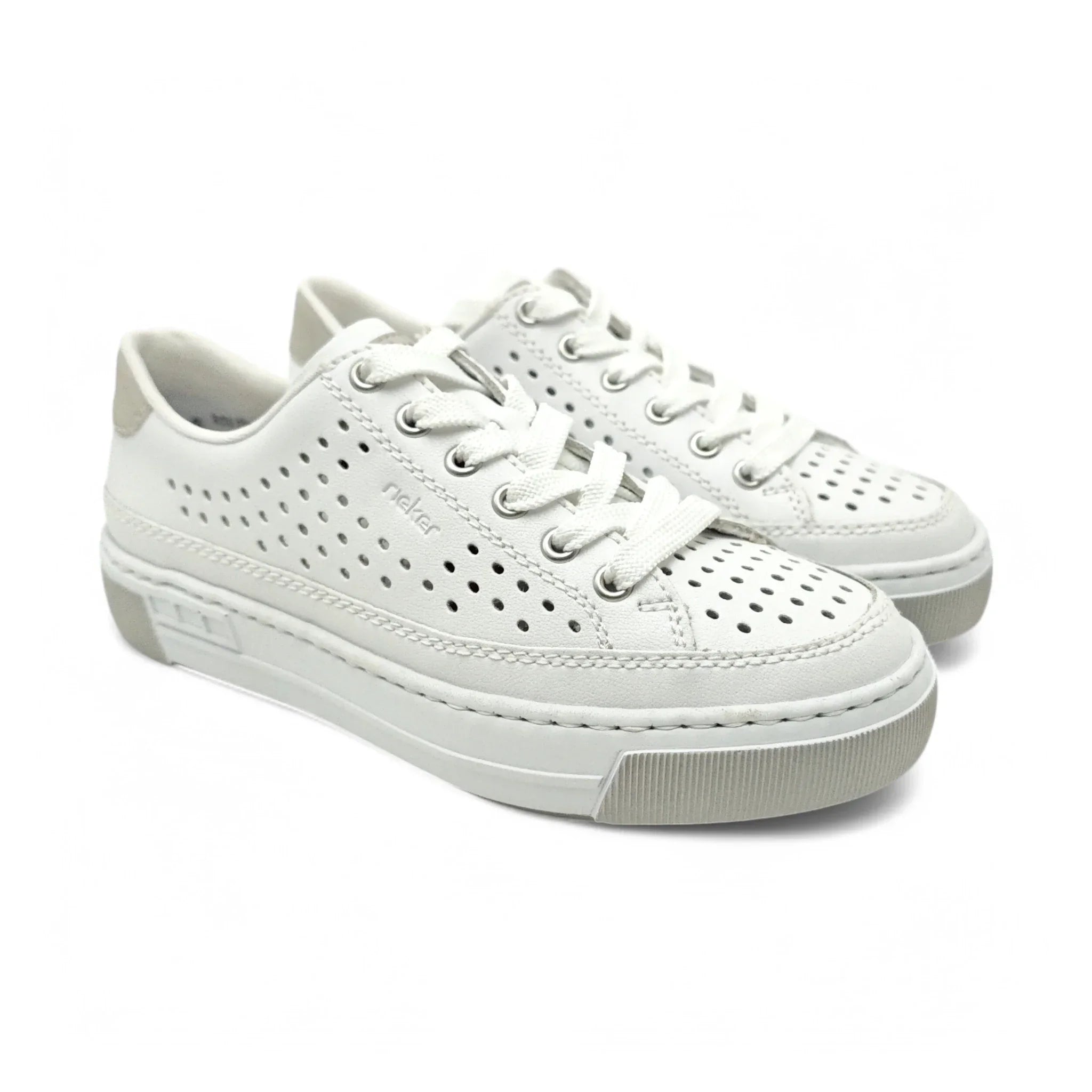 Rieker plitke ravne modne patike na šnjiranje 8849 - Obuća Monah