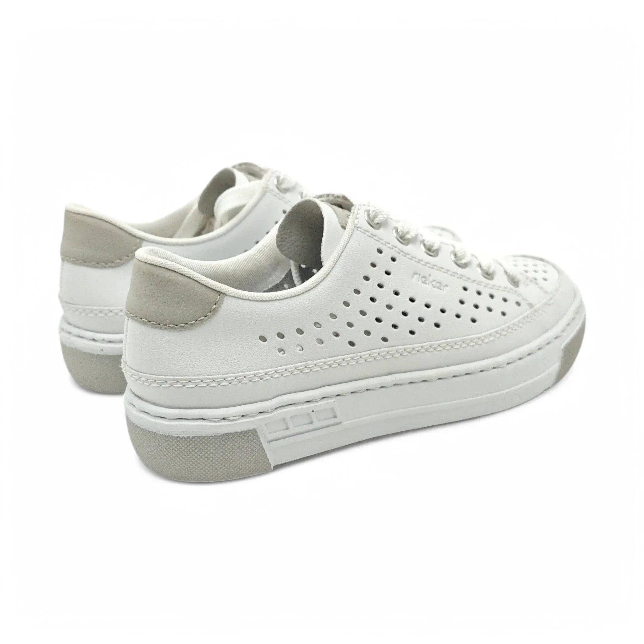 Rieker plitke ravne modne patike na šnjiranje 8849 - Obuća Monah