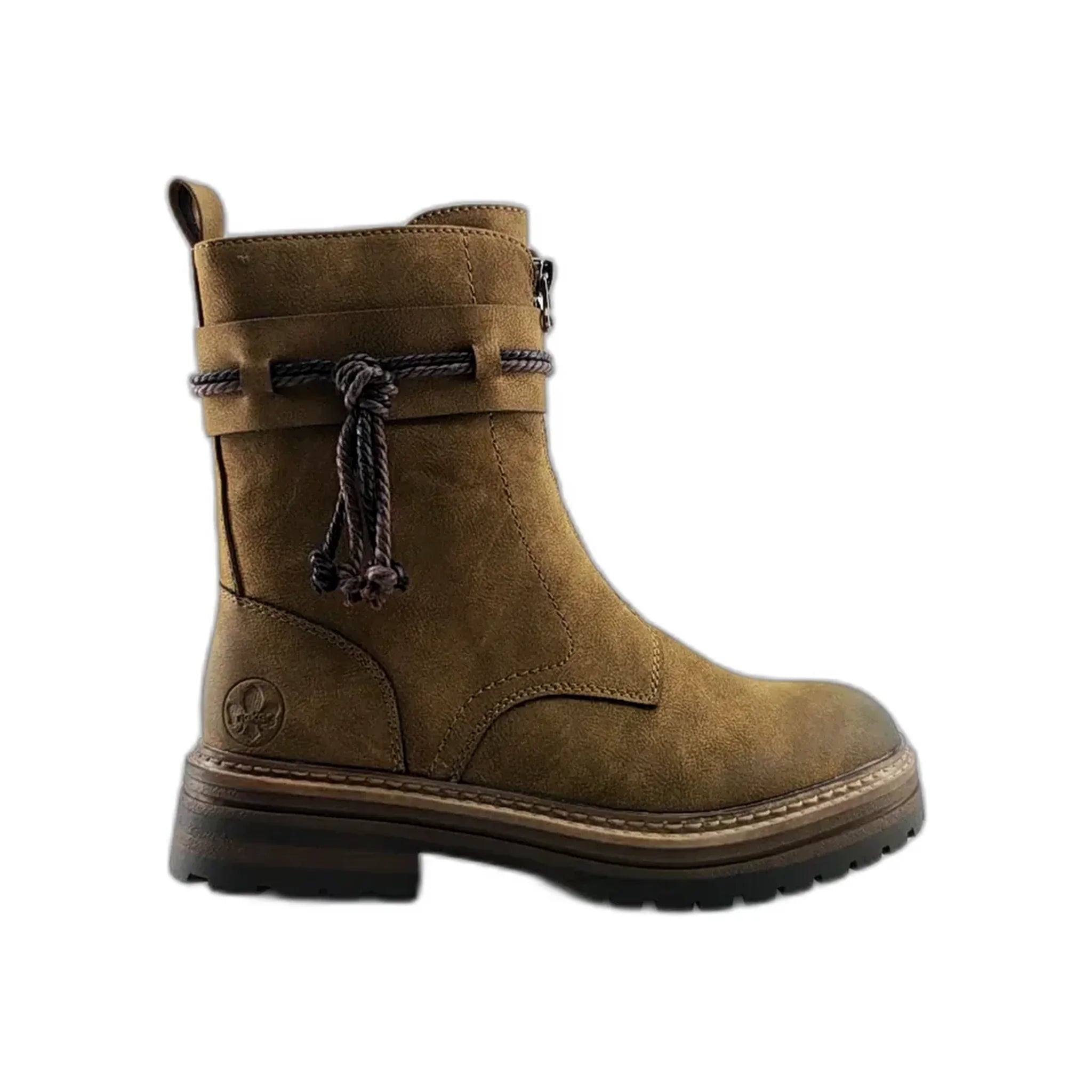 Rieker poluduboke ravne čizme sa zip zatvaračem 93068 - Obuća Monah