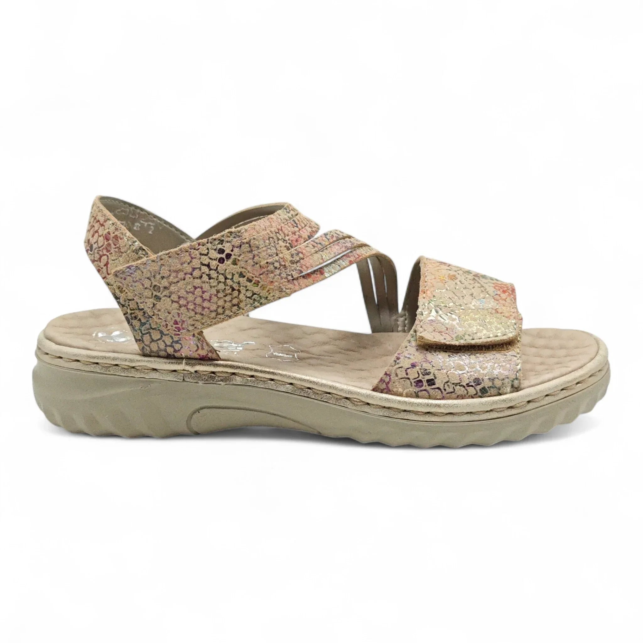 Rieker 60464 šarena pogled desno