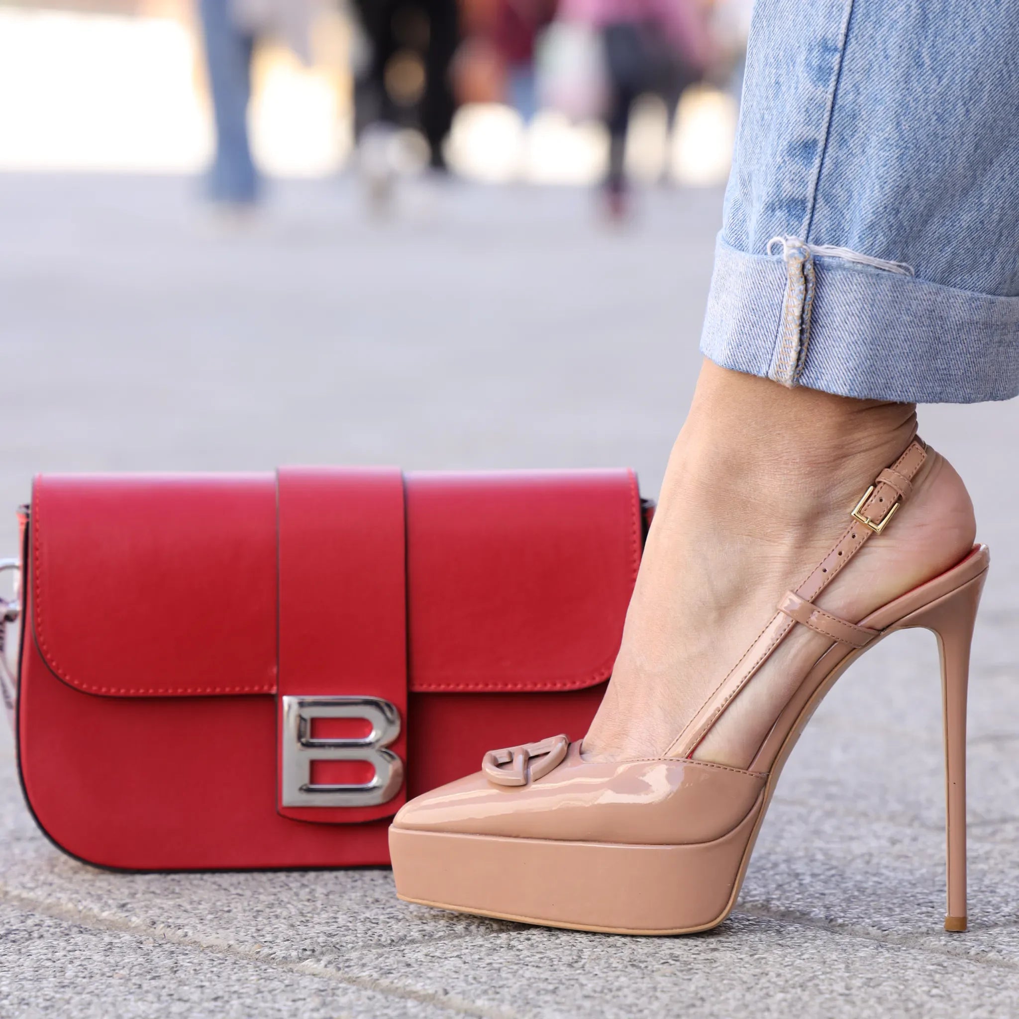 Sofia Baldi slingback D'Orsay sandale na špicastu štiklu 9016 - Obuća Monah