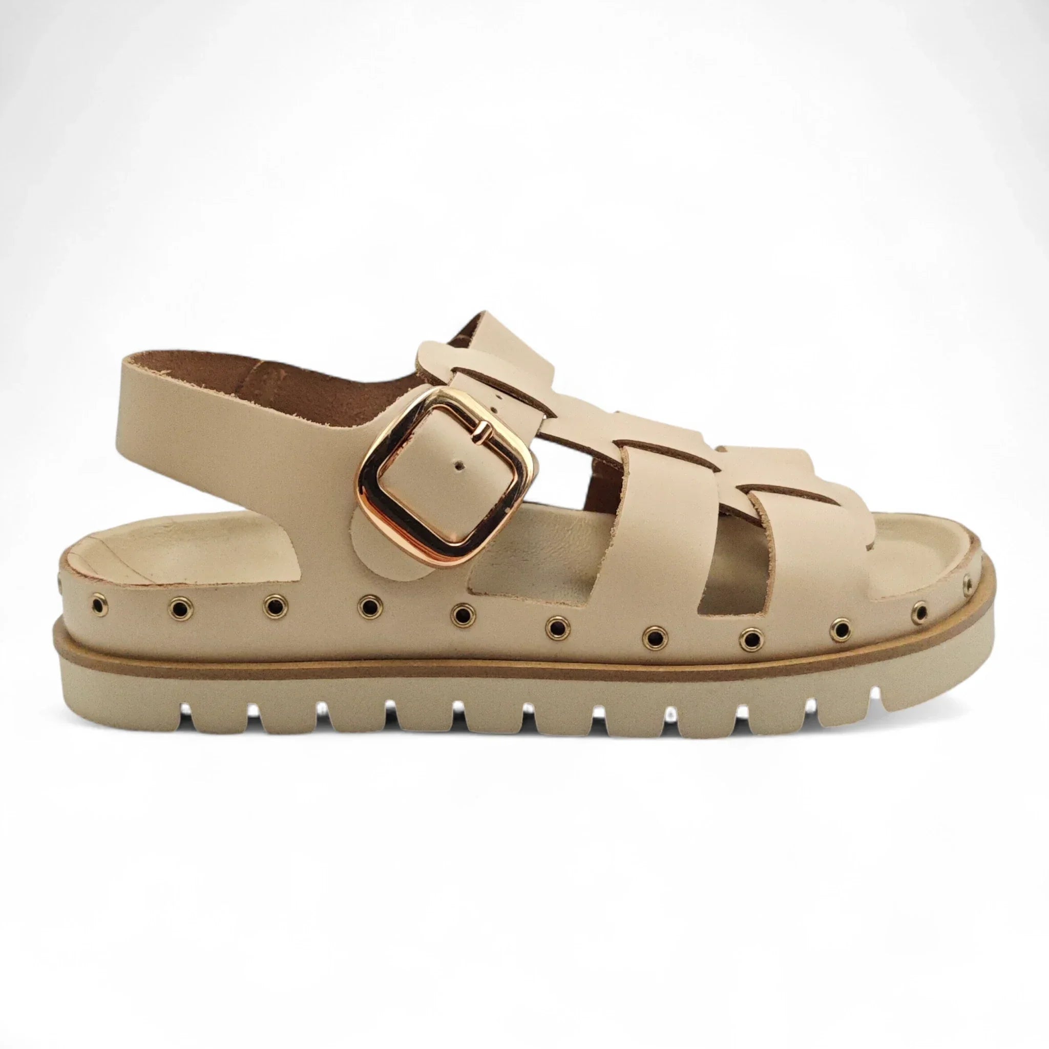 Take Me ravne sandale sa remenom za gležanj 2502 - Obuća Monah