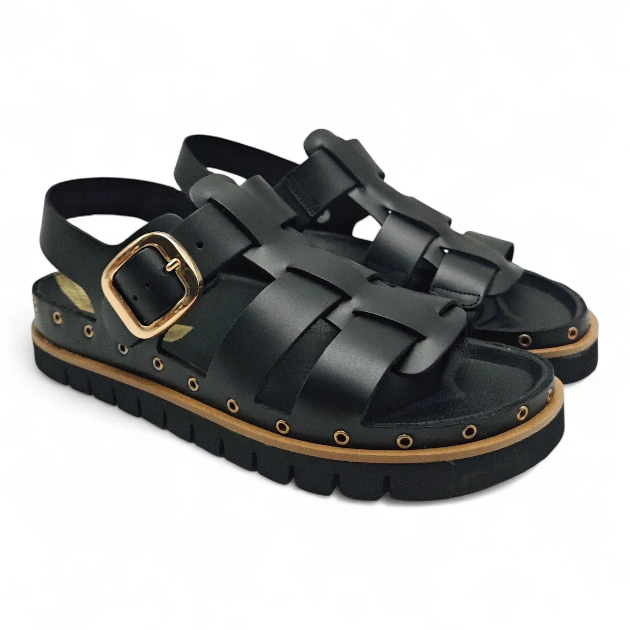 Take Me ravne sandale sa remenom za gležanj 2502 - Obuća Monah